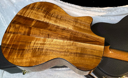NEW! Taylor Custom 724ce Acoustic-Electric Guitar - Natural Gloss - AAAAA Hand Picked Koa - WOW! Authorized Dealer - G06840