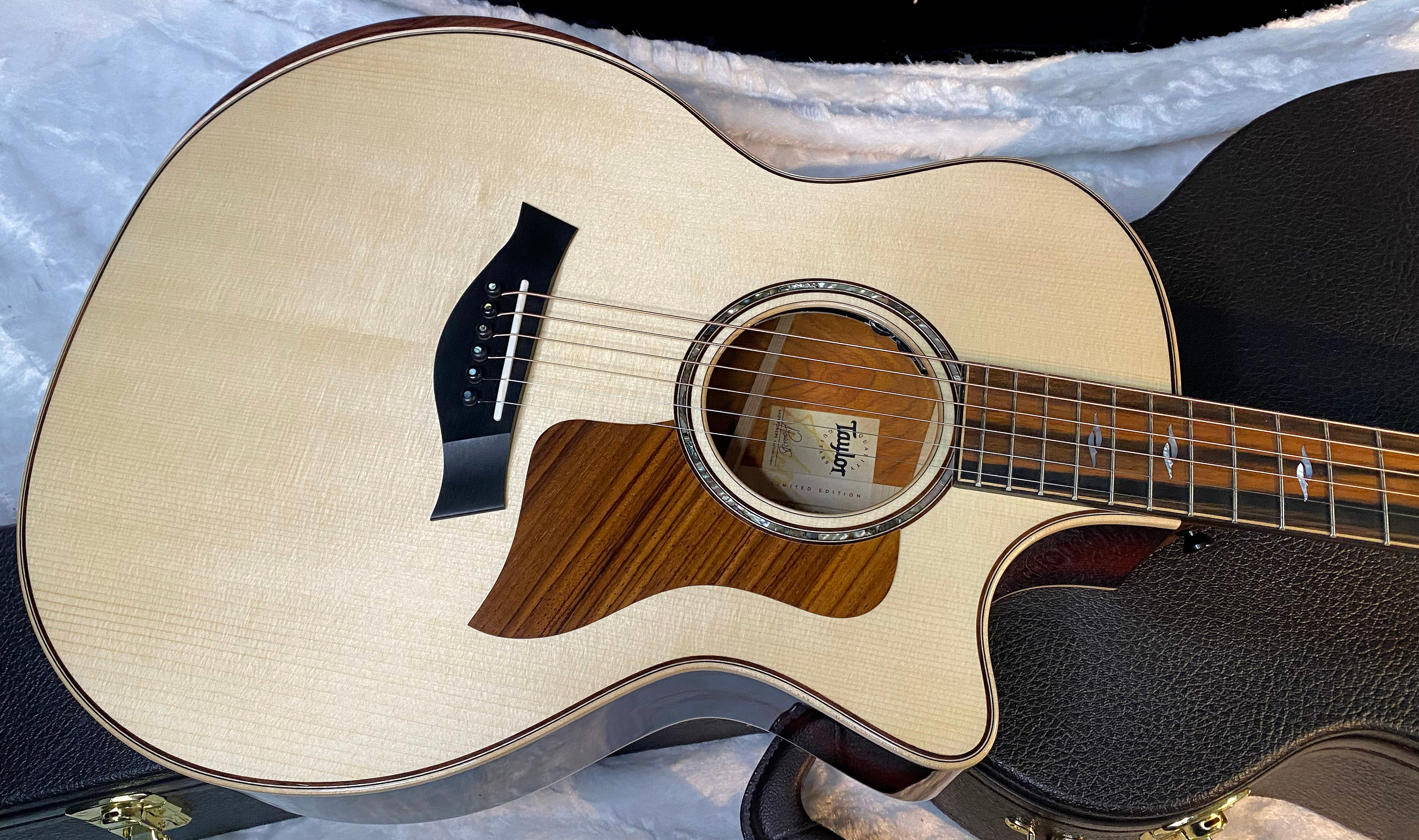 NEW! Taylor 814ce LTD Cocobolo Acoustic-Electric Guitar - Natural Top - Shaded Edgeburst Back & Sides - Authorized Dealer - SAVE! G06793