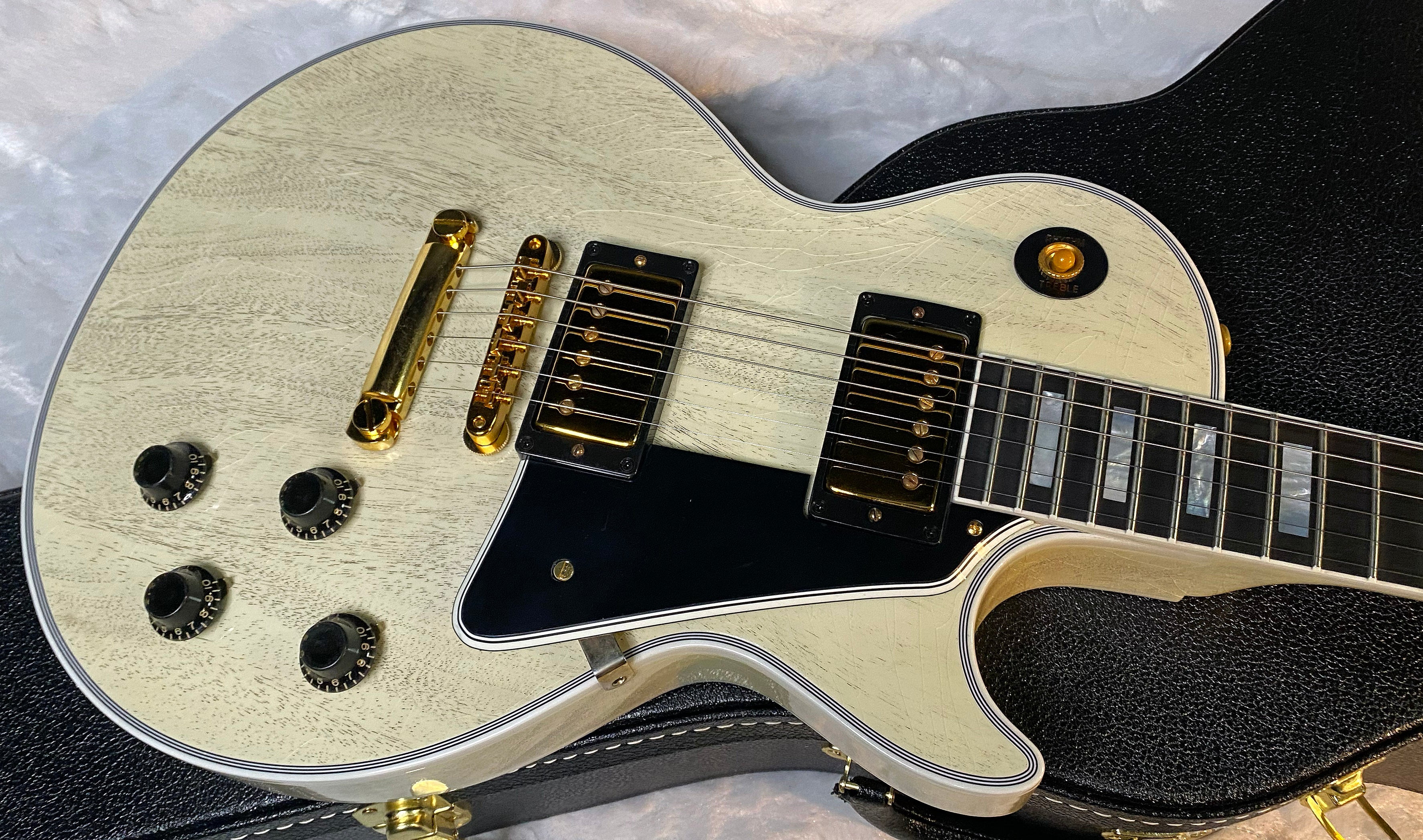 NEW! Gibson Les Paul Custom 1957 Reissue Murphy Lab Ultra Light Aged - Custom Ordered in TV White - Custom Shop - 8.65 lbs - Authorized Dealer - G06797