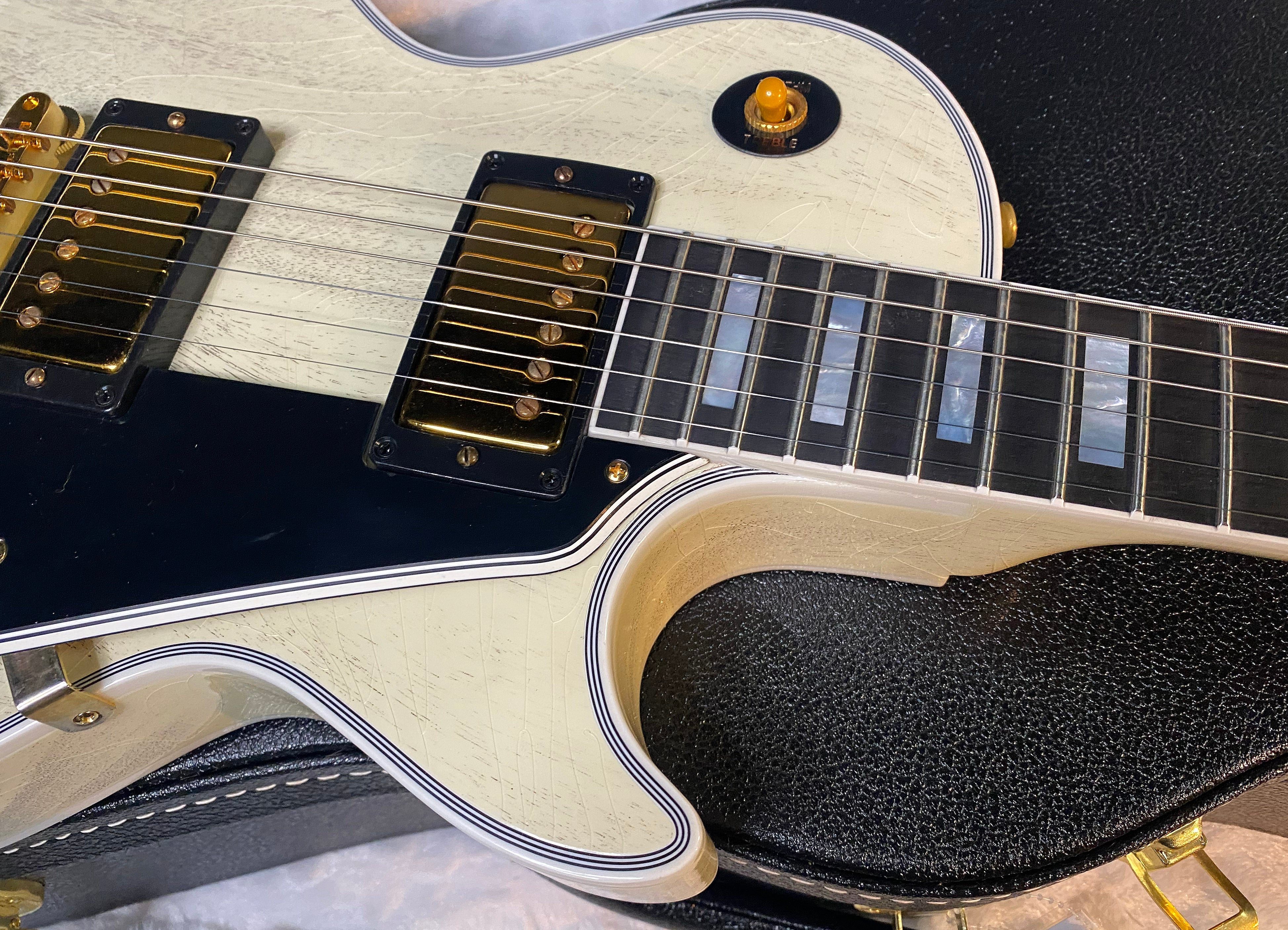 NEW! Gibson Les Paul Custom 1957 Reissue Murphy Lab Ultra Light Aged - Custom Ordered in TV White - Custom Shop - 8.65 lbs - Authorized Dealer - G06797