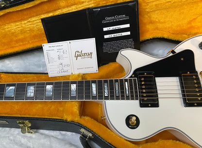 NEW! Gibson Les Paul Custom - Alpine White - Ebony Board - Authorized Dealer - 9.9 lbs - G06440