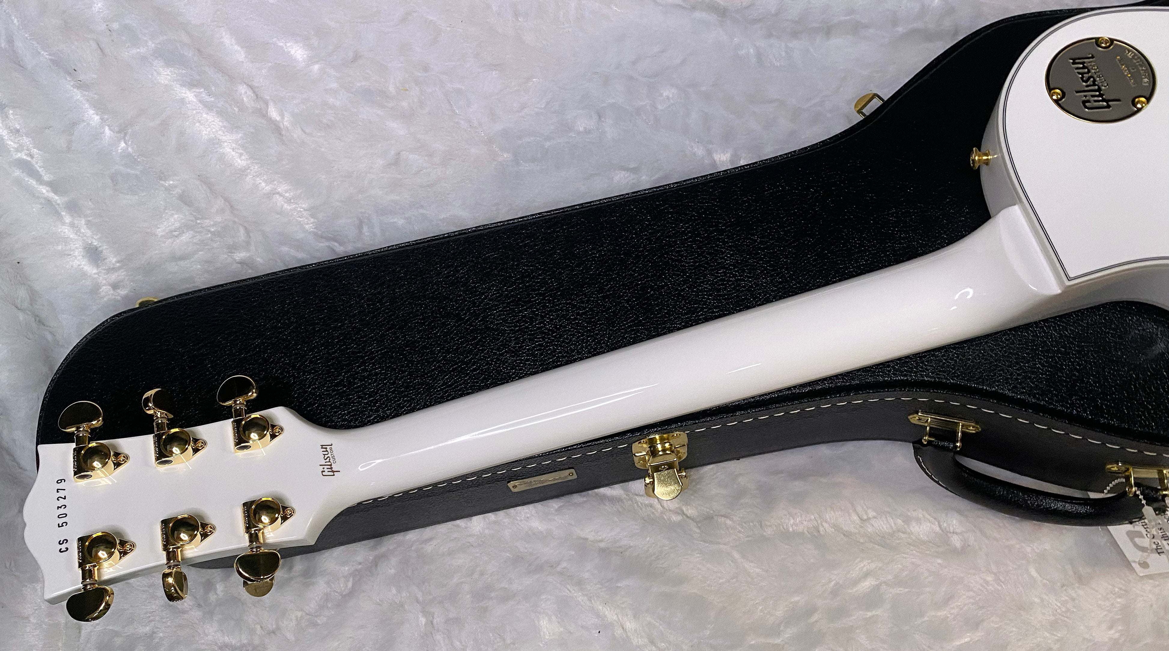 NEW! Gibson Les Paul Custom - Alpine White - Ebony Board - Authorized Dealer - 10.3 lbs - G06430