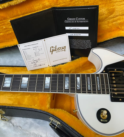 NEW! Gibson Les Paul Custom - Alpine White - Ebony Board - Authorized Dealer - 10.3 lbs - G06430