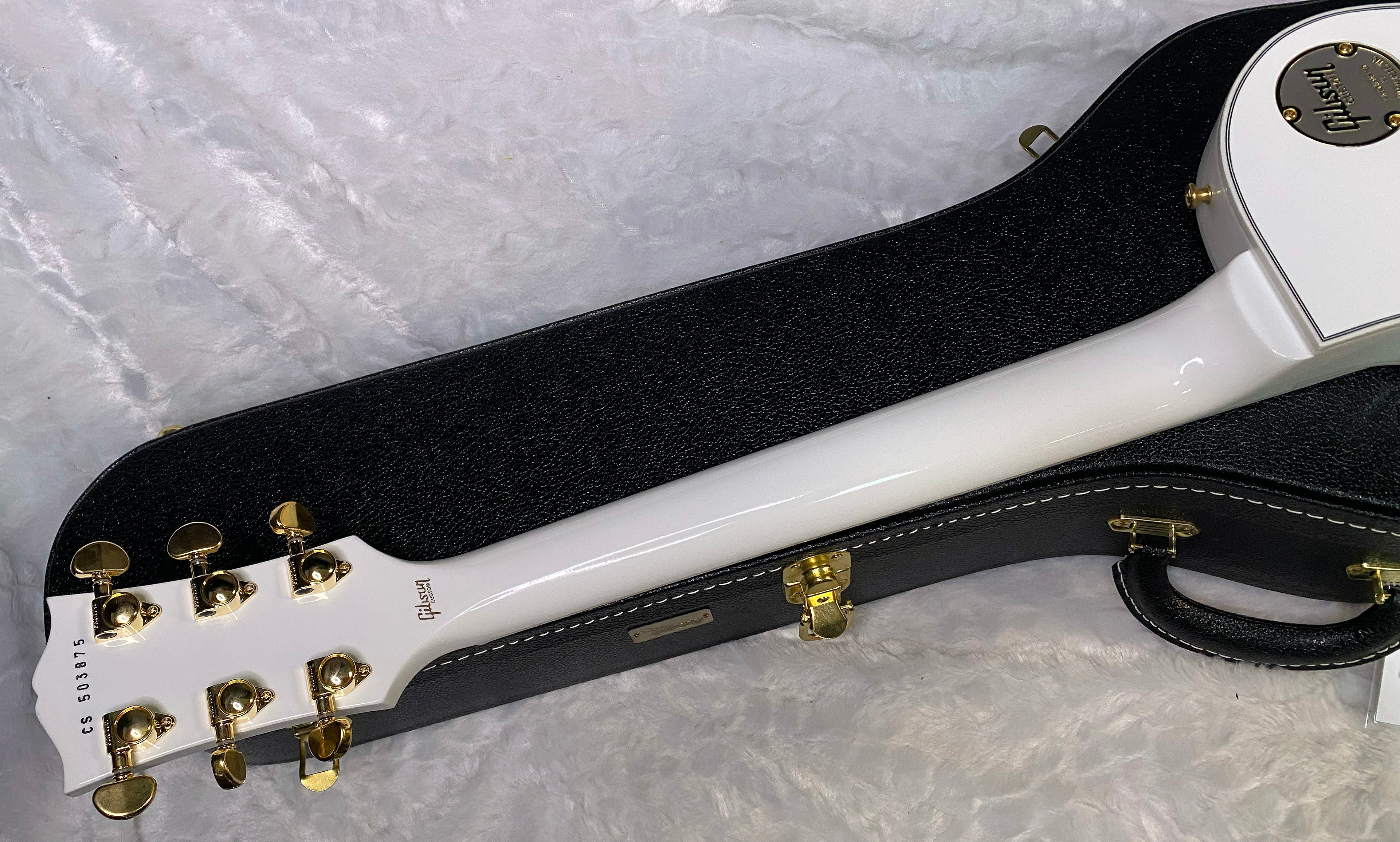 NEW! Gibson Les Paul Custom - Alpine White - Ebony Board - Authorized Dealer - 10.1 lbs - G06442