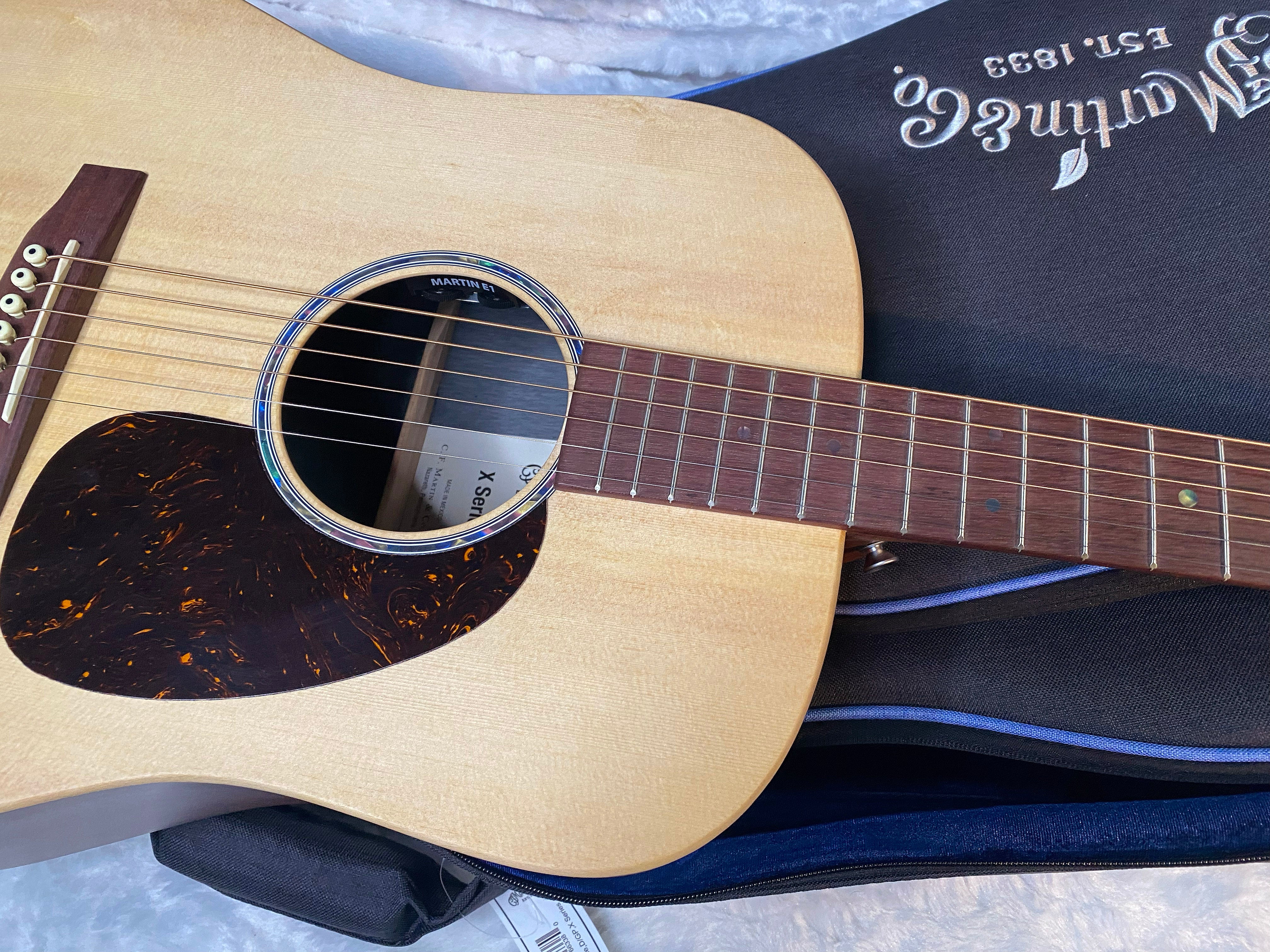 NEW! Martin D-X2E Dreadnought Acoustic-electric Guitar - Figured Mahogany Pattern - 4.85lbs - Authorized Dealer - G06884