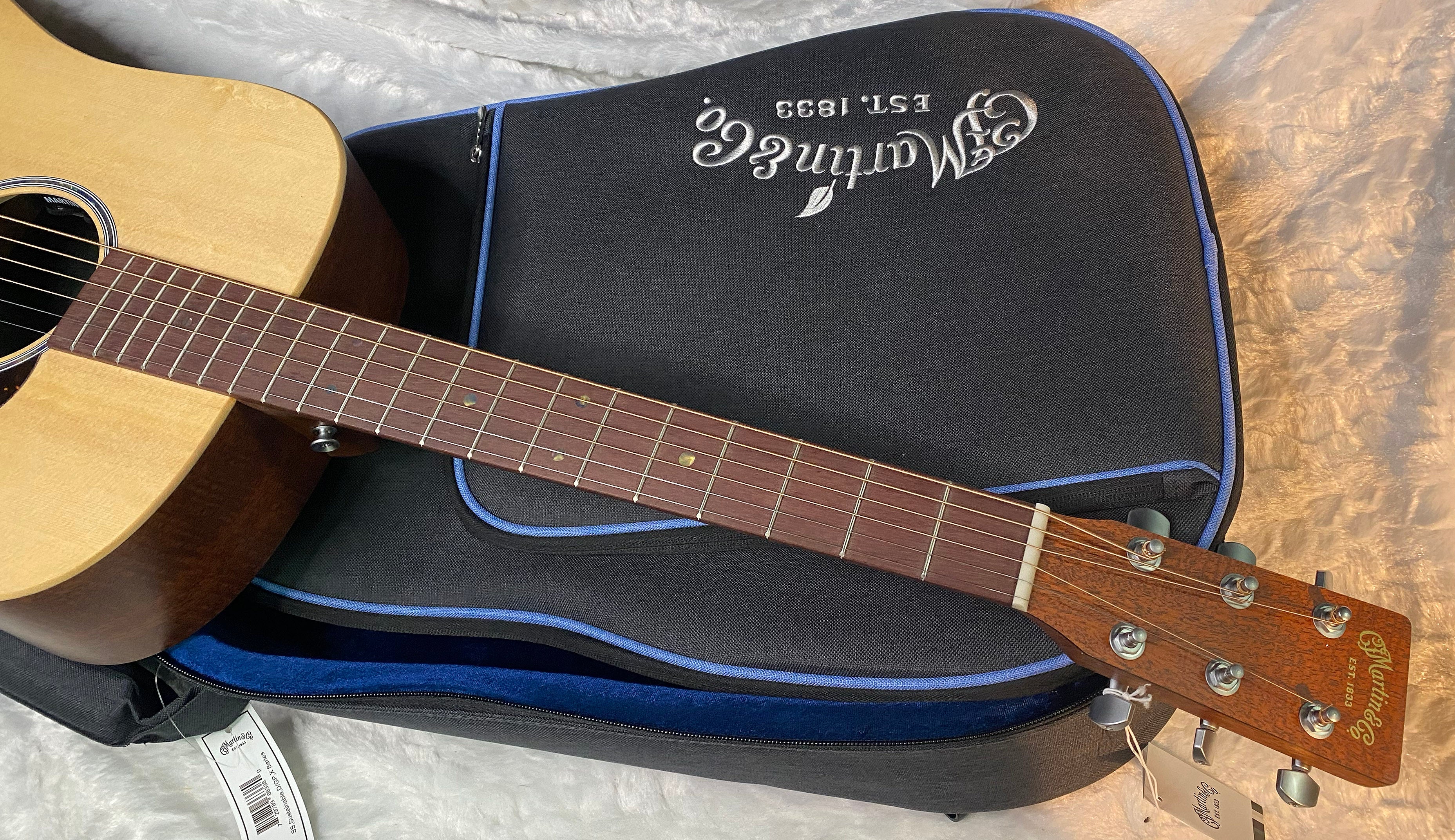 NEW! Martin D-X2E Dreadnought Acoustic-electric Guitar - Figured Mahogany Pattern - 4.85lbs - Authorized Dealer - G06884