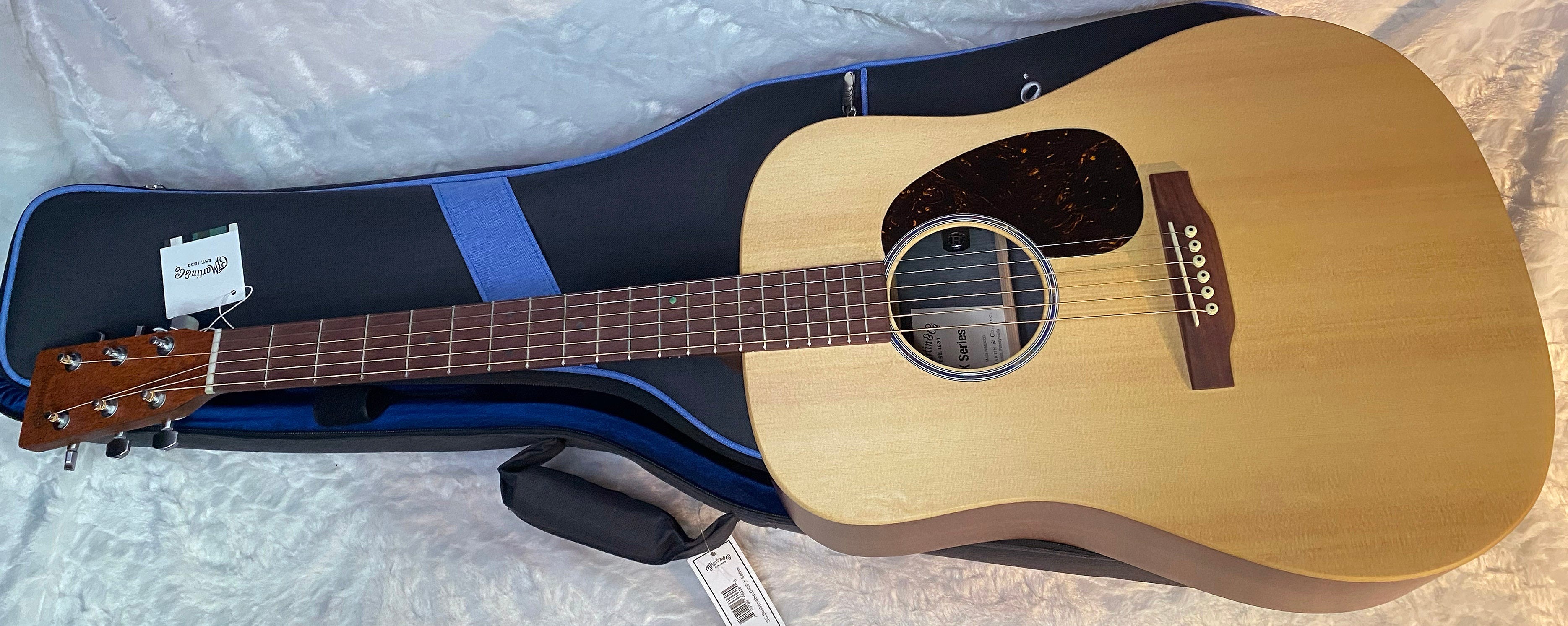 NEW! Martin D-X2E Dreadnought Acoustic-electric Guitar - Figured Mahogany Pattern - 4.85lbs - Authorized Dealer - G06884