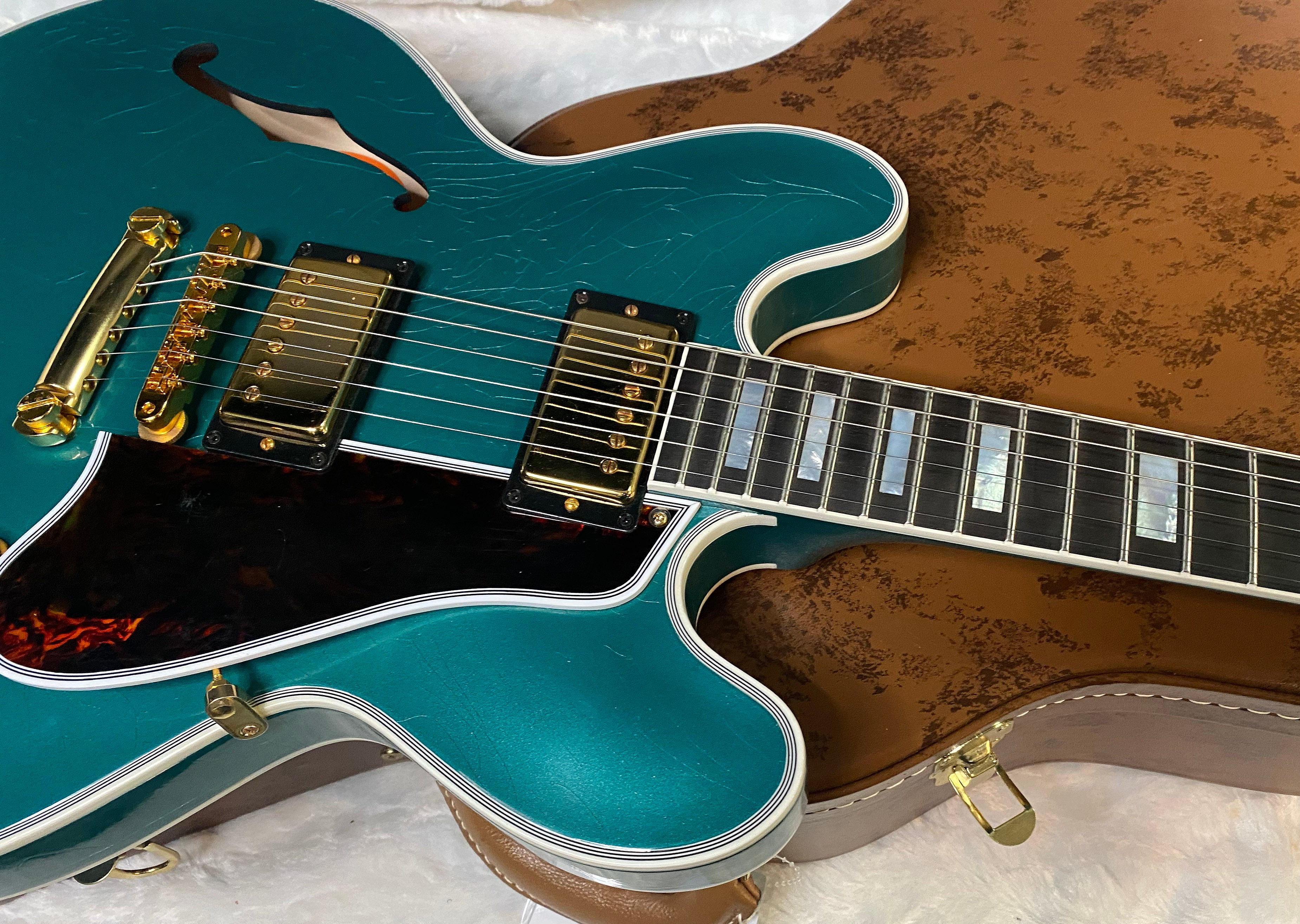 NEW! Gibson Custom Shop '59 ES-355 Reissue Stopbar - Dealer Select One-OFF - Sea Green Murphy Lab Light Aged Finish - 8.8 lbs - Authorized Dealer - G06908