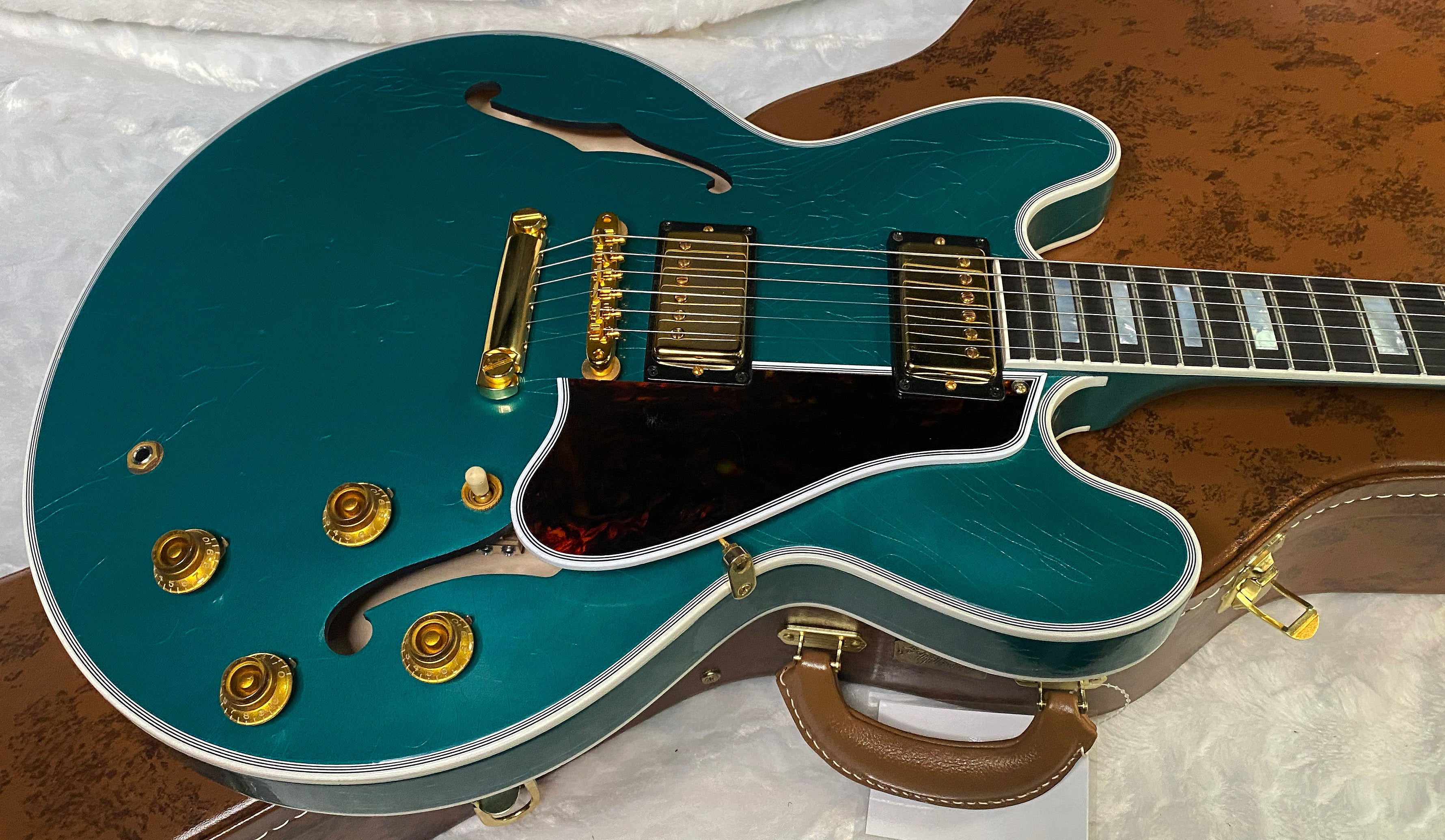 NEW! Gibson Custom Shop '59 ES-355 Reissue Stopbar - Dealer Select One-OFF - Sea Green Murphy Lab Light Aged Finish - 8.8 lbs - Authorized Dealer - G06908