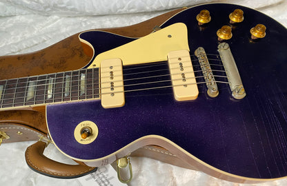 NEW! Gibson Custom Shop Murphy Lab '56 Les Paul Dark Purple SPARKLE Top Reissue - Ultra Light Aged - 8.8 lbs - Authorized Dealer - G05466