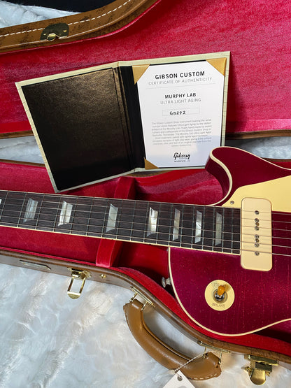 NEW! ! Gibson Custom Shop Murphy Lab '56 Les Paul - All Pink Sparkle Reissue - Ultra Light Aged - 8.7 lbs - Authorized Dealer - G05484