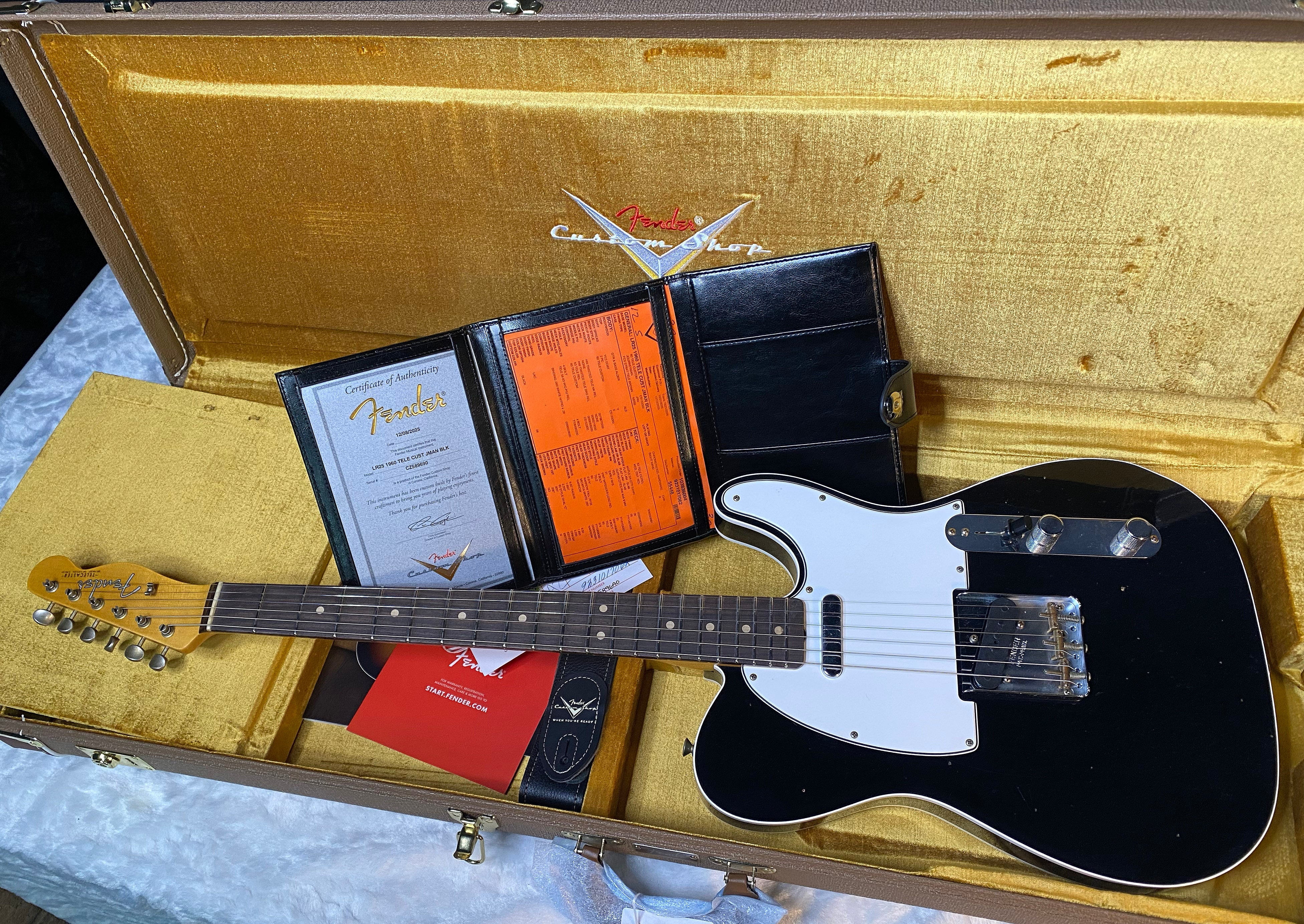 NEW! Fender Custom Shop '60 Reissue Telecaster Custom - Journeyman Relic - Modern Specs - Handwound Texas Special Pick-Ups - Black Finish - Authorized Dealer - 7.45lbs - G06157