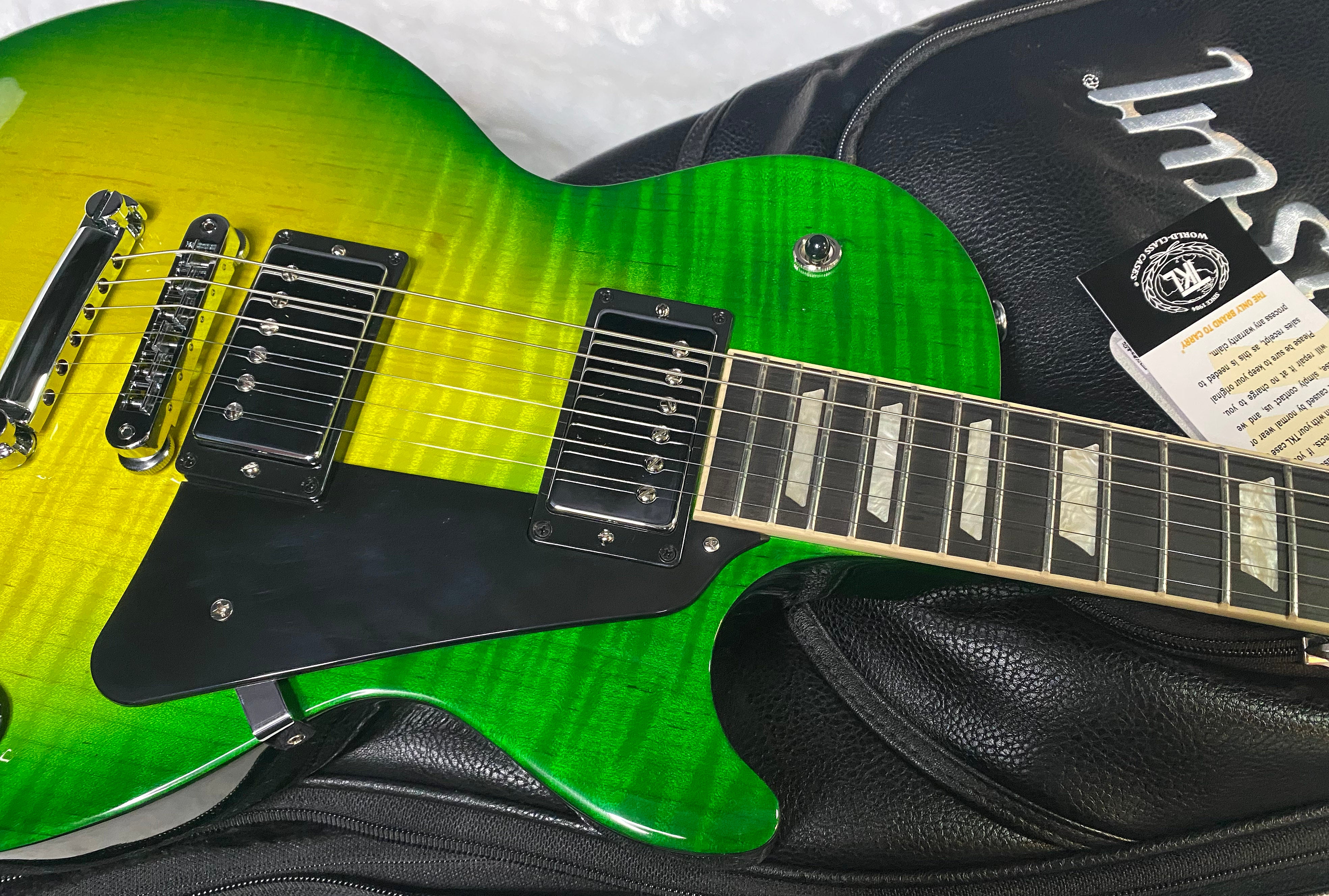 NEW ! Gibson Les Paul Studio Session - Iguana Burst - KILLER Flame Top - Authorized Dealer - 7.8 lbs - G06914