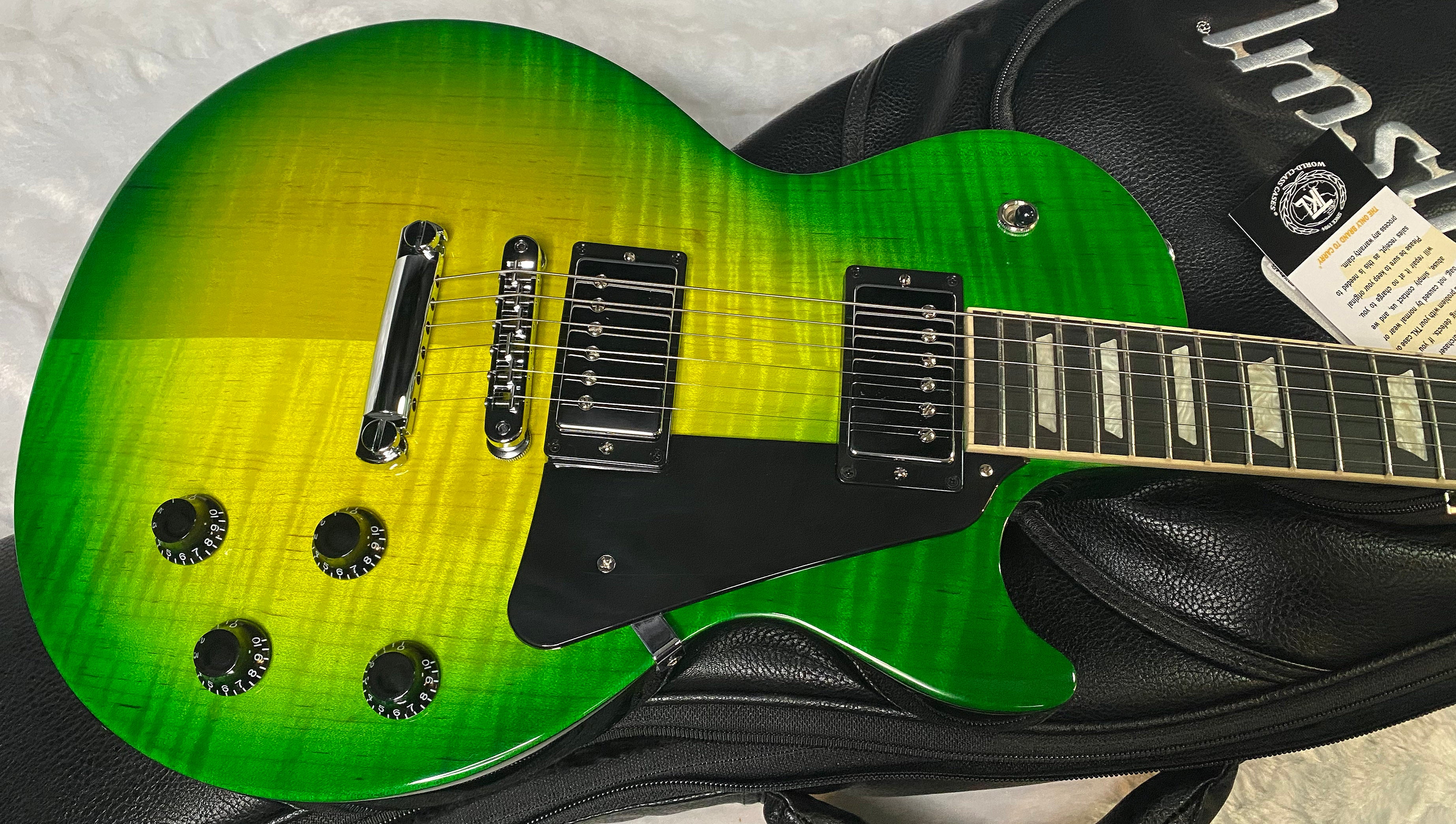 NEW ! Gibson Les Paul Studio Session - Iguana Burst - KILLER Flame Top - Authorized Dealer - 7.8 lbs - G06914
