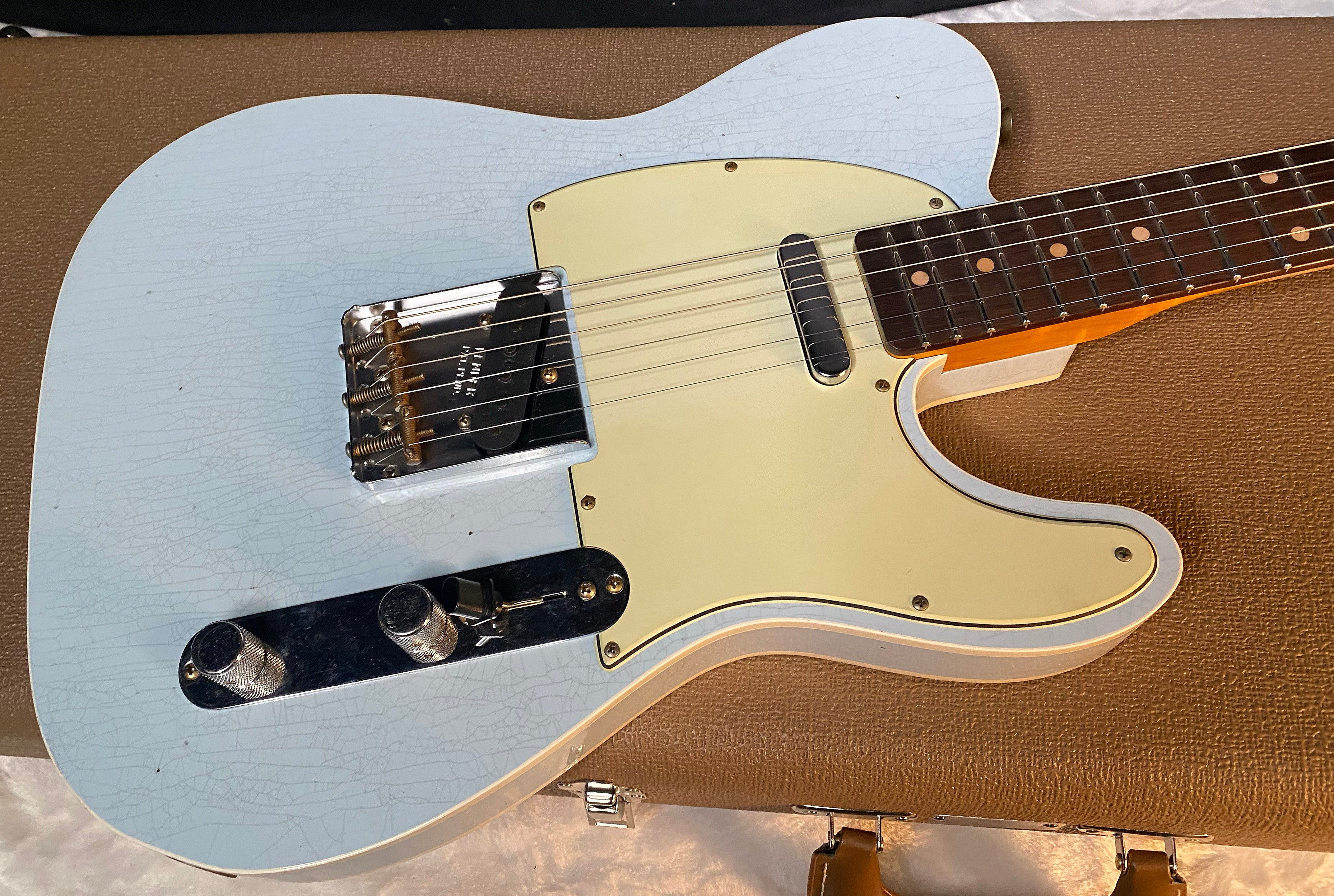 NEW! Fender Custom Shop Flamethrower Telecaster Custom - Journeyman Relic - Modern Specs - Texas Special Pick-Ups - AAAA Flamed Neck - Sonic Blue - Authorized Dealer - 7.3lbs - G06168