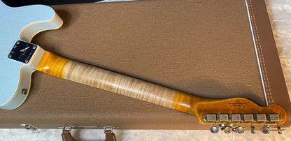 NEW! Fender Custom Shop Flamethrower Telecaster Custom - Journeyman Relic - Modern Specs - Texas Special Pick-Ups - AAAA Flamed Neck - Sonic Blue - Authorized Dealer - 7.3lbs - G06168