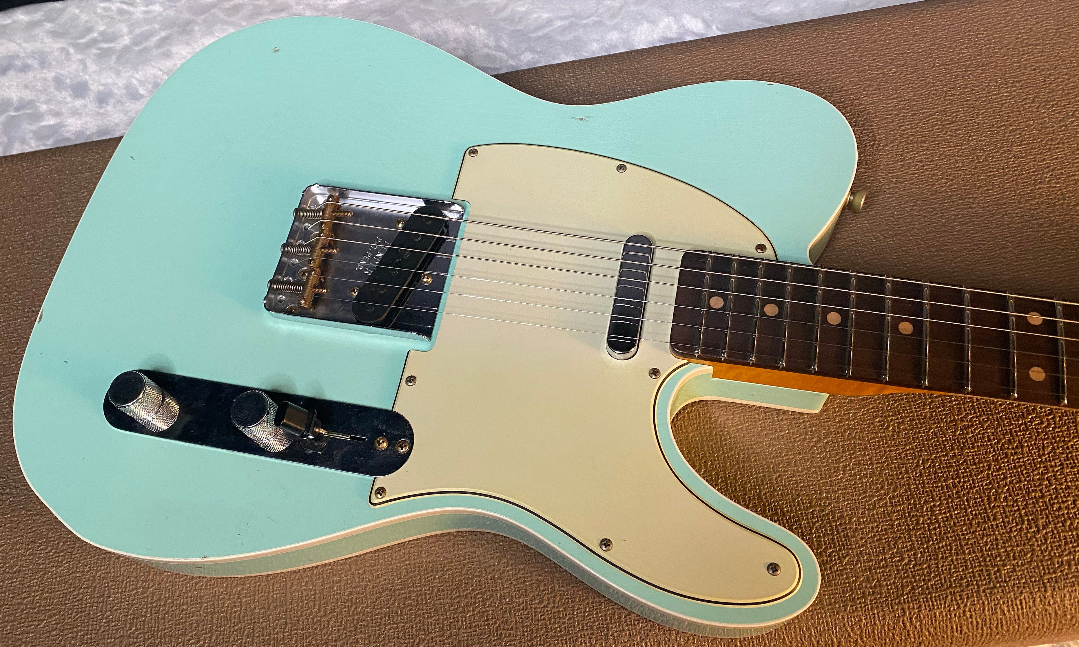 NEW! Fender Custom Shop Flamethrower Telecaster Custom - Journeyman Relic - Modern Specs - Texas Special Pick-Ups - AAAA Flamed Neck - Surf Green - Authorized Dealer - 7.35lbs - G06166