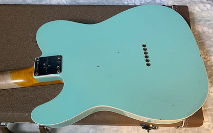 NEW! Fender Custom Shop Flamethrower Telecaster Custom - Journeyman Relic - Modern Specs - Texas Special Pick-Ups - AAAA Flamed Neck - Surf Green - Authorized Dealer - 7.35lbs - G06166