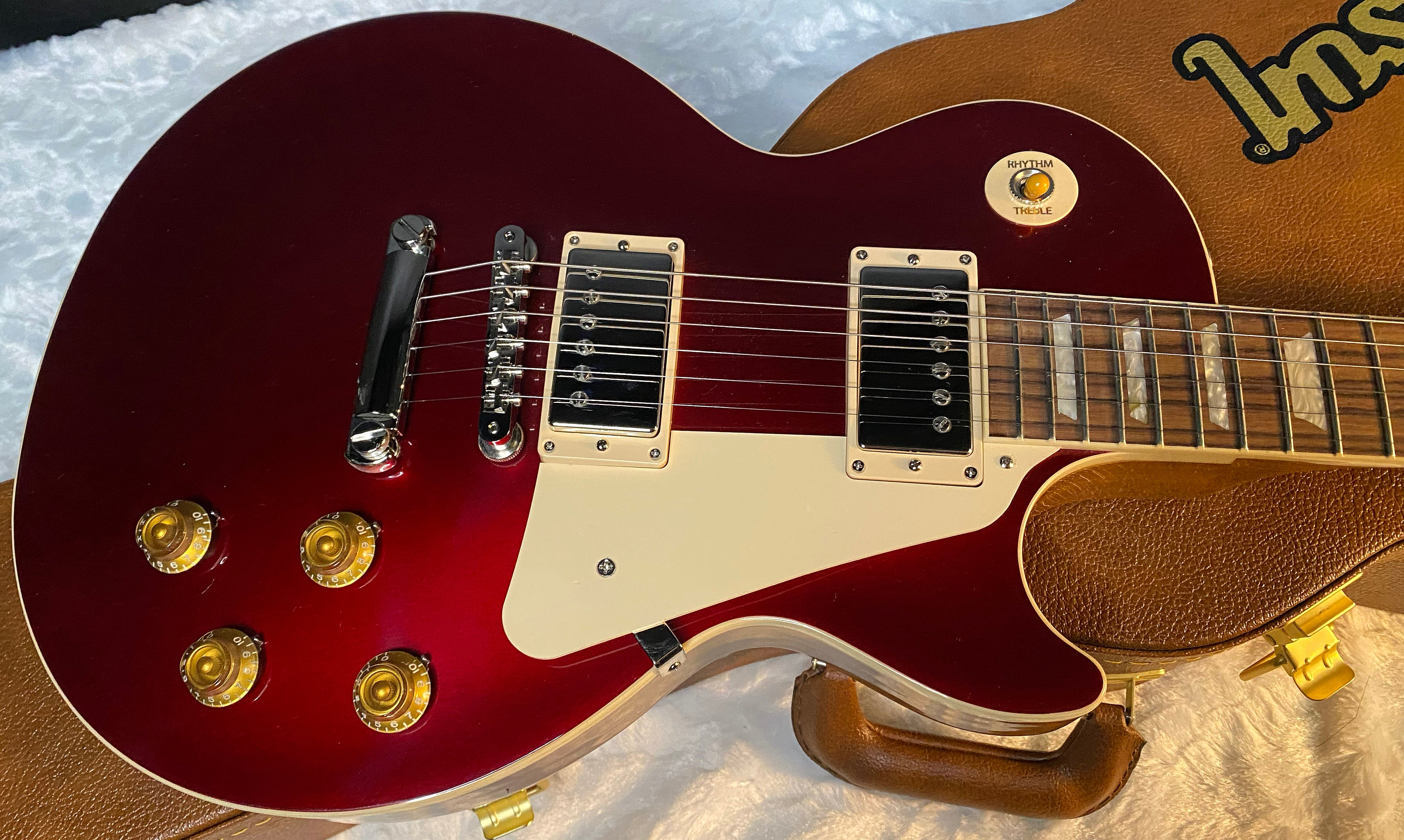 2023 Gibson Les Paul Standard '50s Plain Top Sparkling Burgundy - Only 9.2 lbs - Authorized Dealer