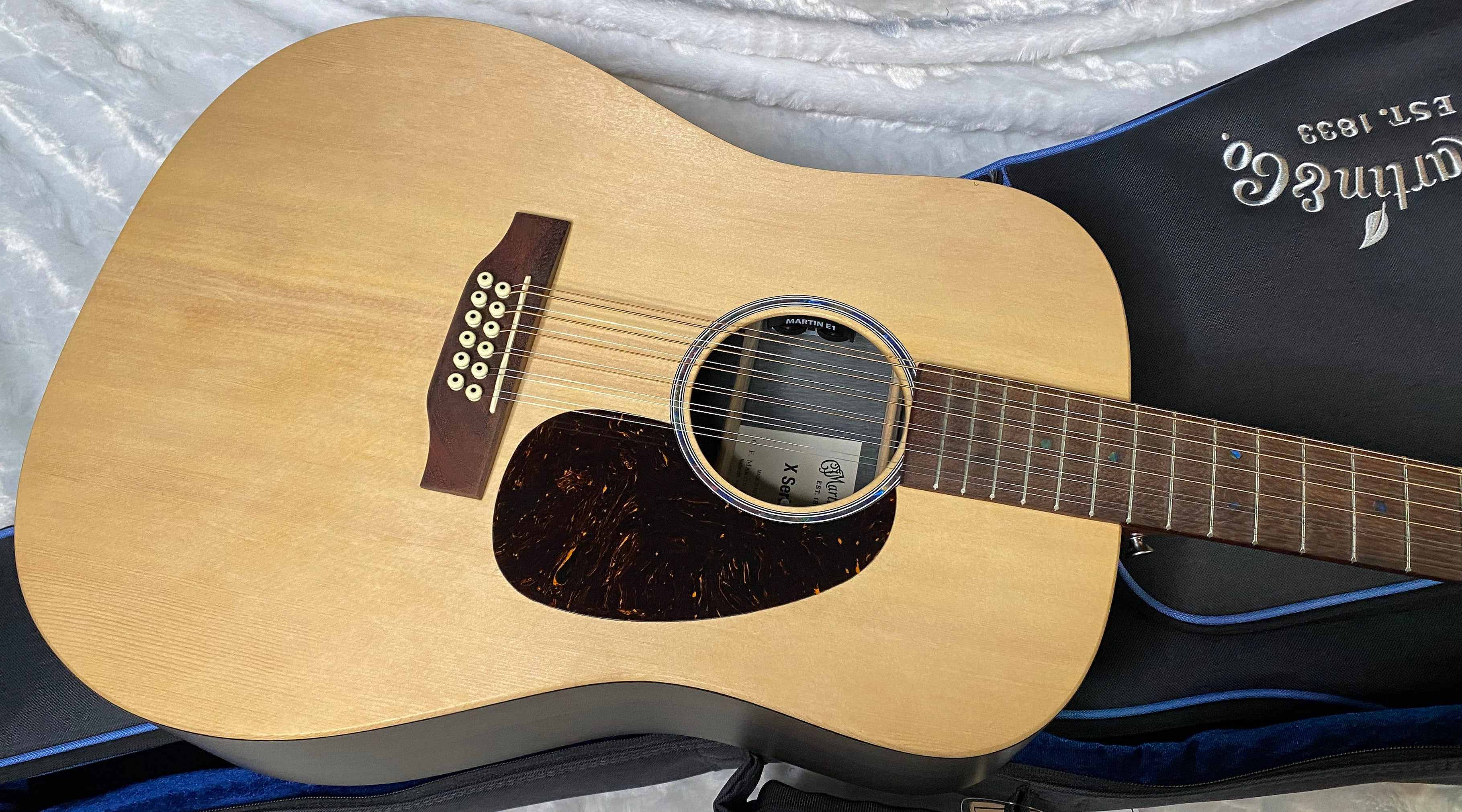 NEW! Martin D-X2E 12-String Acoustic-Electric Guitar - Brazilian Rosewood Pattern - 5.5lbs - Authorized Dealer - G06929