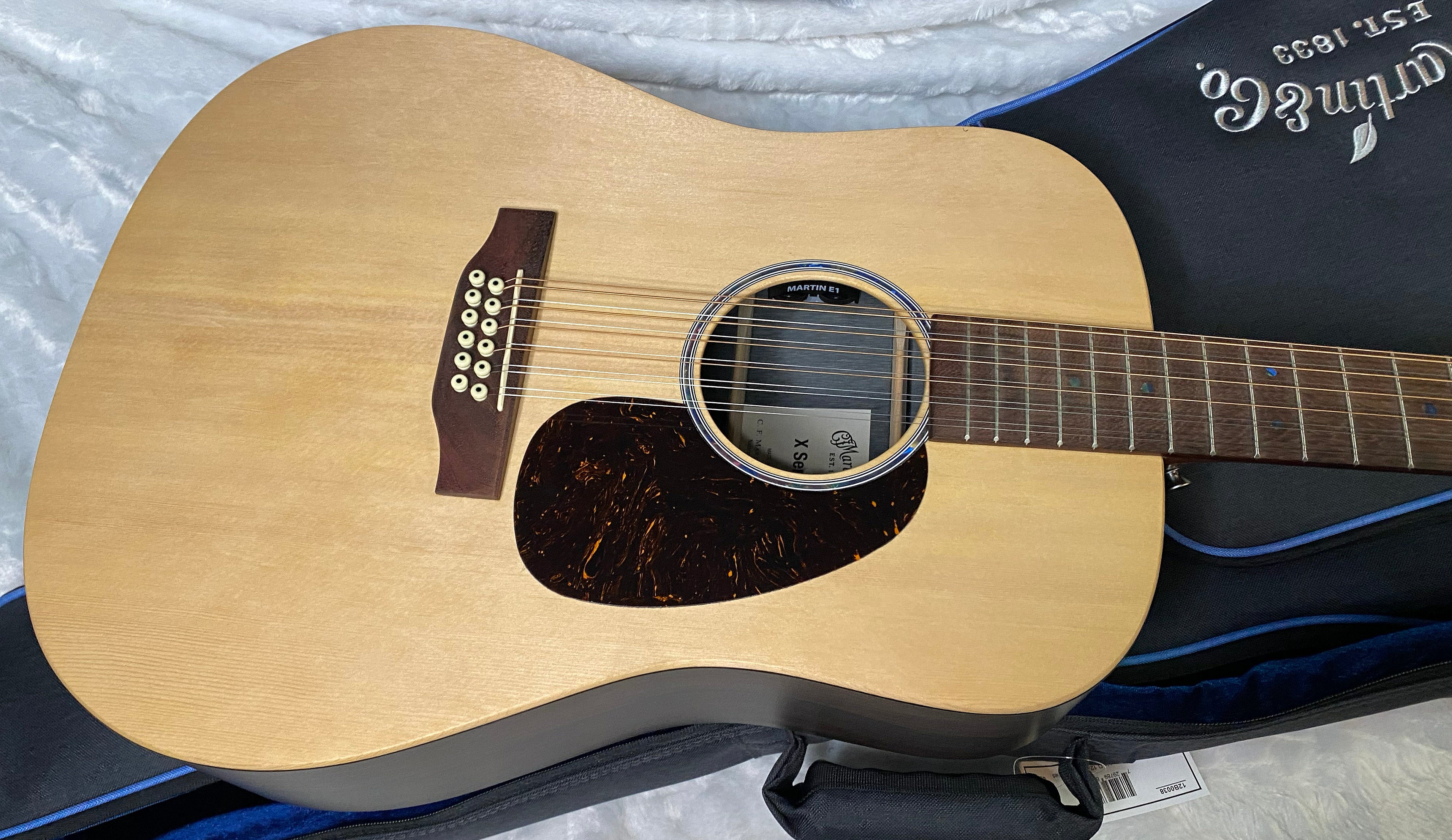 NEW! Martin D-X2E 12-String Acoustic-Electric Guitar - Brazilian Rosewood Pattern - 5.5lbs - Authorized Dealer - G06929