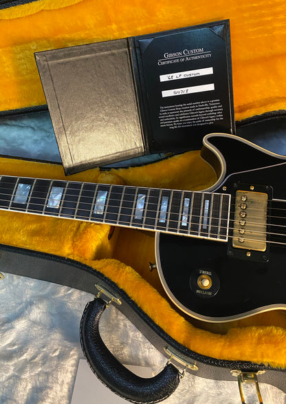 NEW! Gibson Custom Shop '68 Les Paul Custom Reissue - Gloss Ebony - Authorized Dealer - 9.5 lbs - G06176