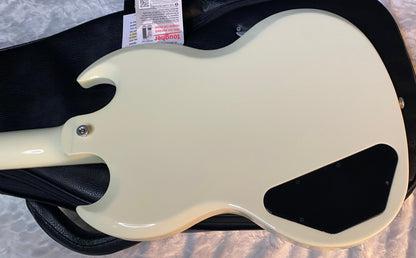 NEW ! Gibson SG Standard - Classic White Finish - Original Gibson Leather Gig Bag - Authorized Dealer - Only 6.1 lbs - G06177