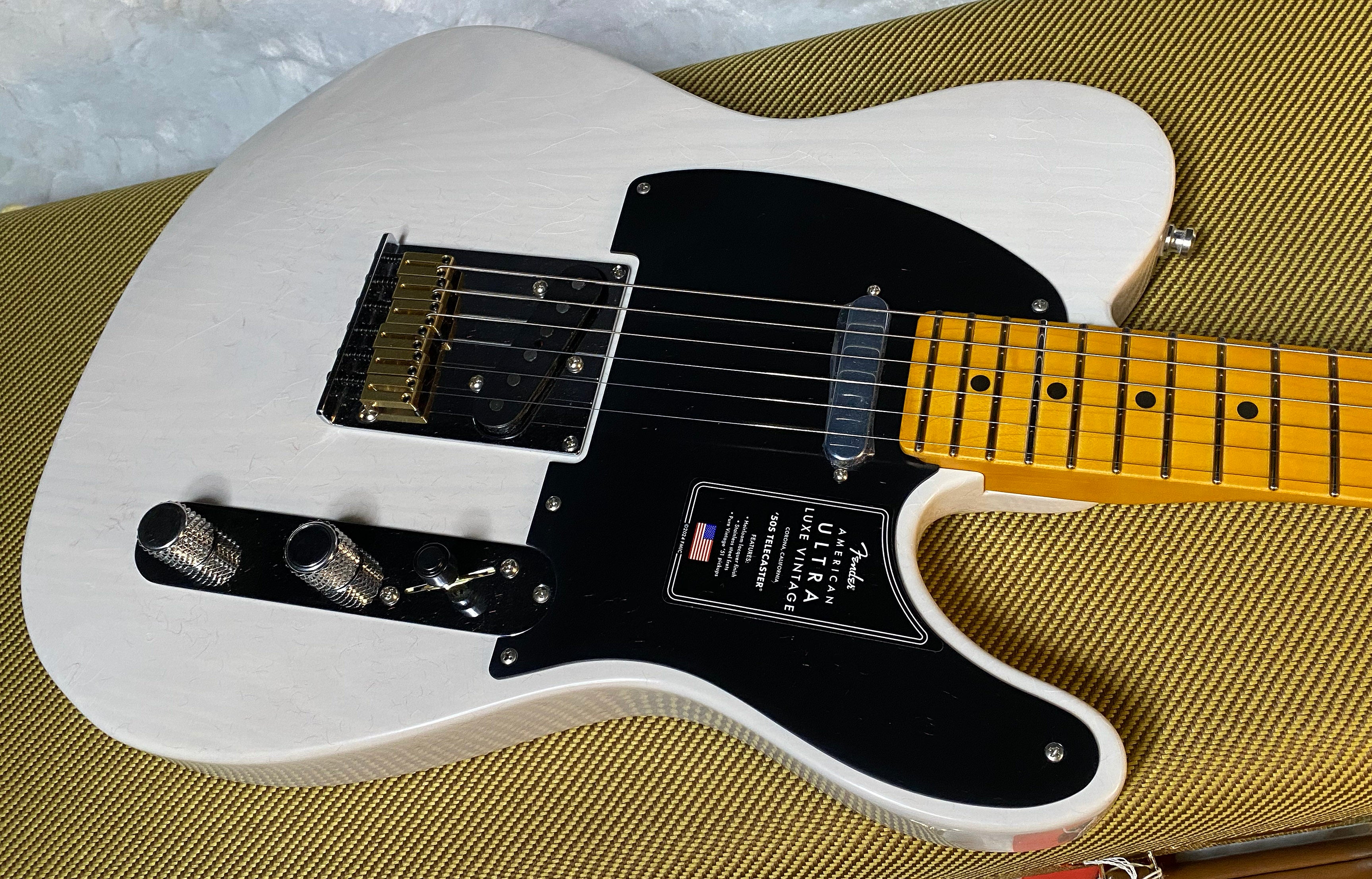 NEW ! Fender American Ultra Luxe Vintage '50s Telecaster - White Blonde - Authorized Dealer - In-Stock! Only 6.85lbs - G05402