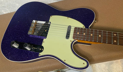 NEW! Fender Custom Shop Flamethrower Telecaster Custom - Journeyman Relic - Modern Specs - Texas Special Pick-Ups - AAAA Flamed Neck - Purple Sparkle - Authorized Dealer - 7.6lbs - G06941