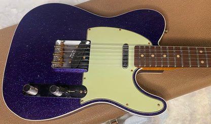 NEW! Fender Custom Shop Flamethrower Telecaster Custom - Journeyman Relic - Modern Specs - Texas Special Pick-Ups - AAAA Flamed Neck - Purple Sparkle - Authorized Dealer - 7.6lbs - G06941
