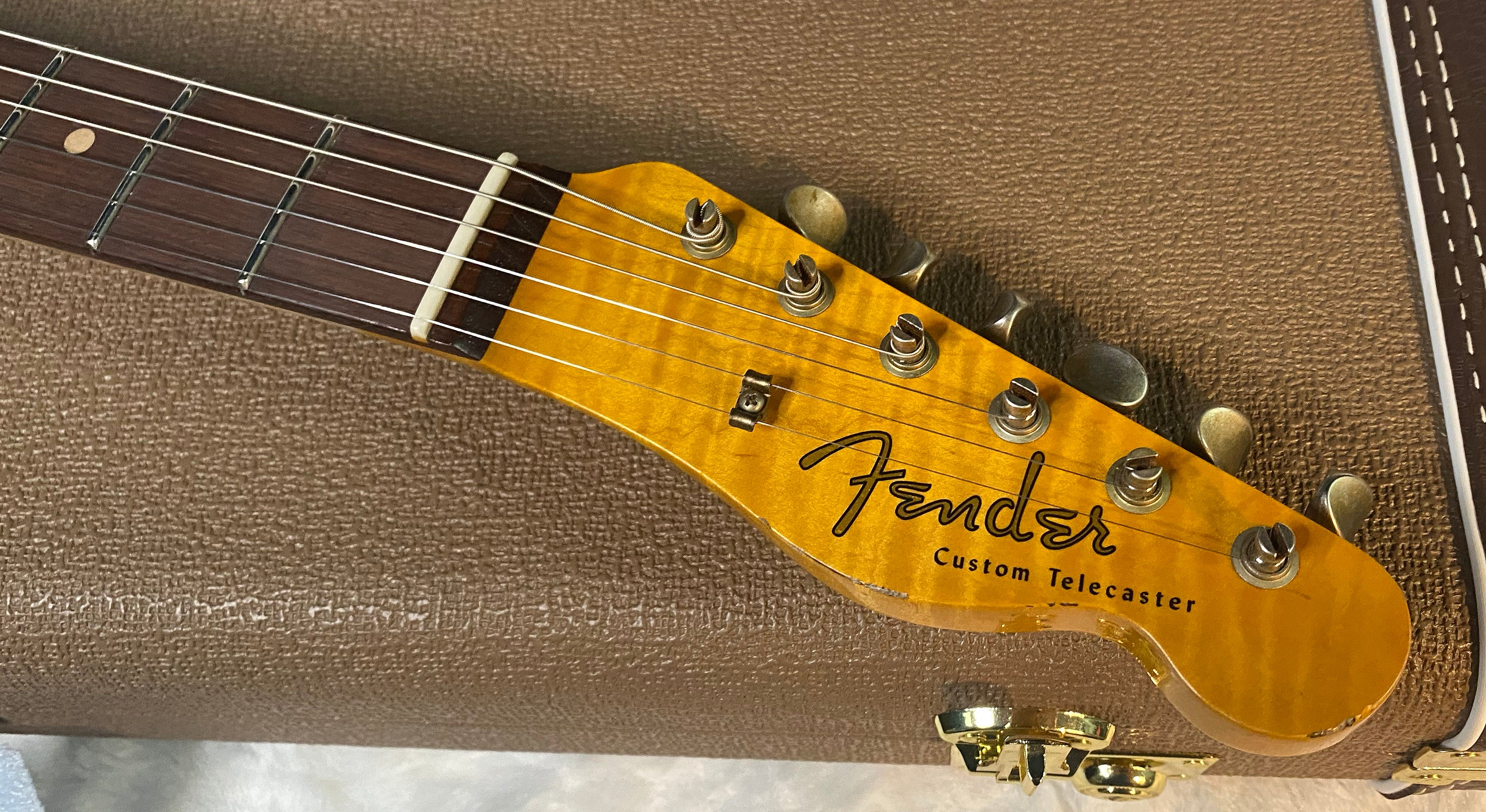 NEW! Fender Custom Shop Flamethrower Telecaster Custom - Journeyman Relic - Modern Specs - Texas Special Pick-Ups - AAAA Flamed Neck - Purple Sparkle - Authorized Dealer - 7.6lbs - G06941