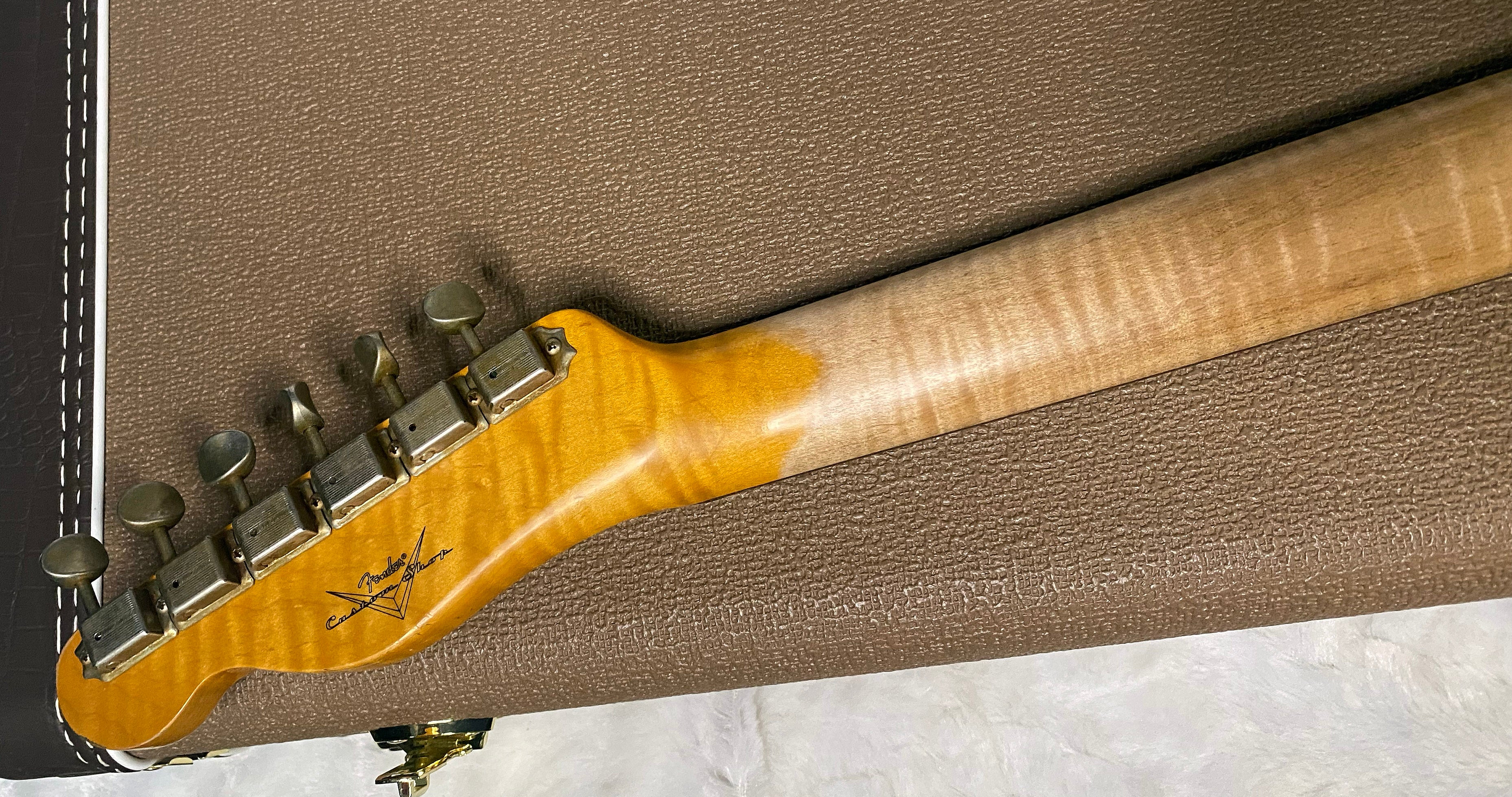 NEW! Fender Custom Shop Flamethrower Telecaster Custom - Journeyman Relic - Modern Specs - Texas Special Pick-Ups - AAAA Flamed Neck - Purple Sparkle - Authorized Dealer - 7.6lbs - G06941
