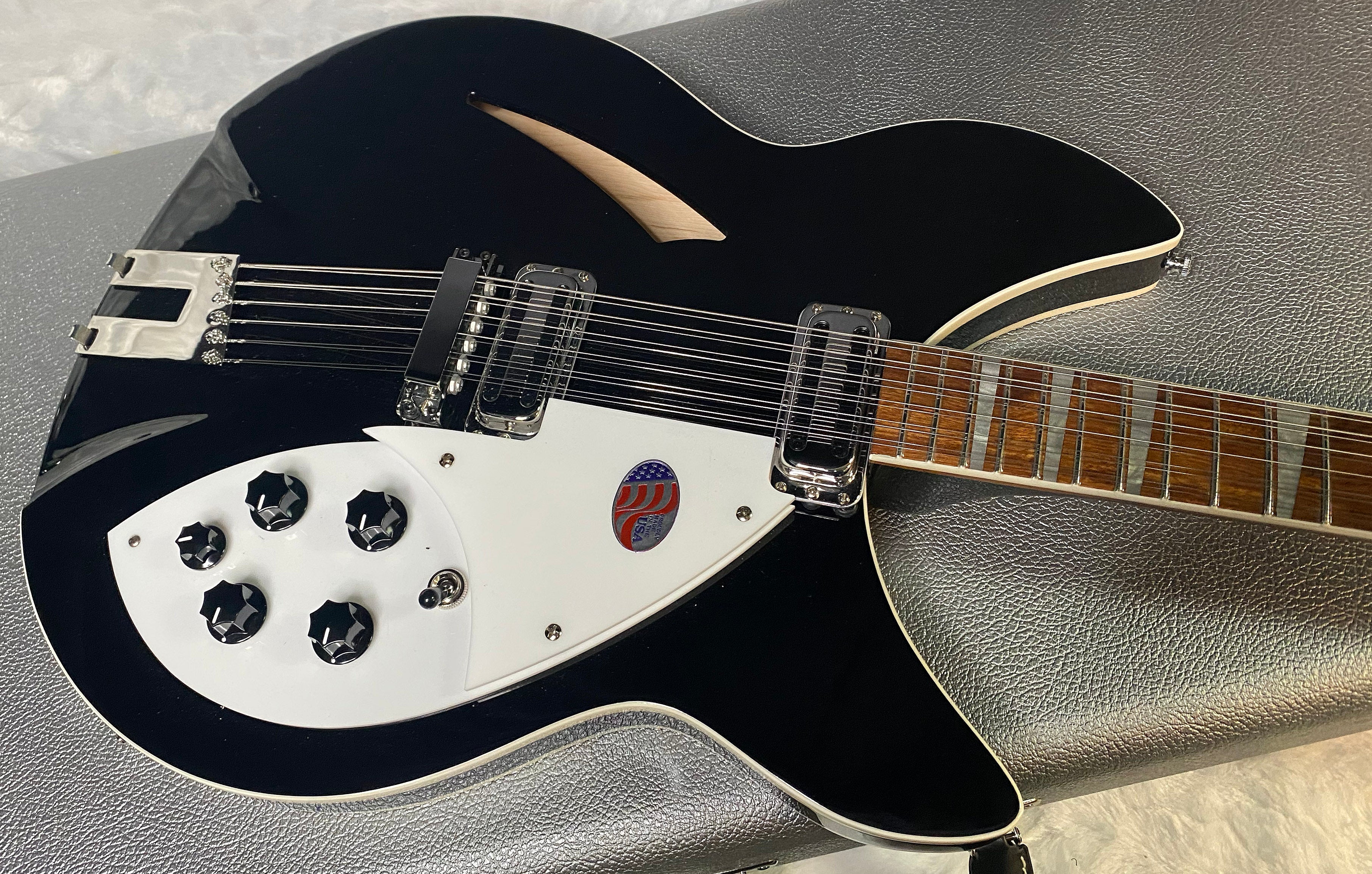 NEW! Rickenbacker 360/12C63 C Series 12-String Electric Guitar Jet Glo - Authorized Dealer - In-Stock! 8.2lbs - G06939