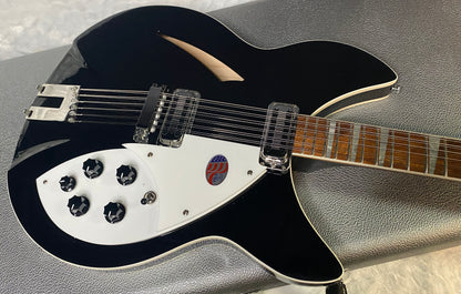 NEW! Rickenbacker 360/12C63 C Series 12-String Electric Guitar Jet Glo - Authorized Dealer - In-Stock! 8.2lbs - G06939