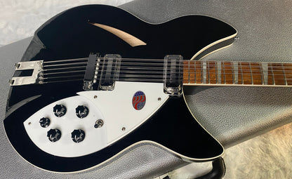 NEW! Rickenbacker 360/12C63 C Series 12-String Electric Guitar Jet Glo - Authorized Dealer - In-Stock! 8.2lbs - G06939
