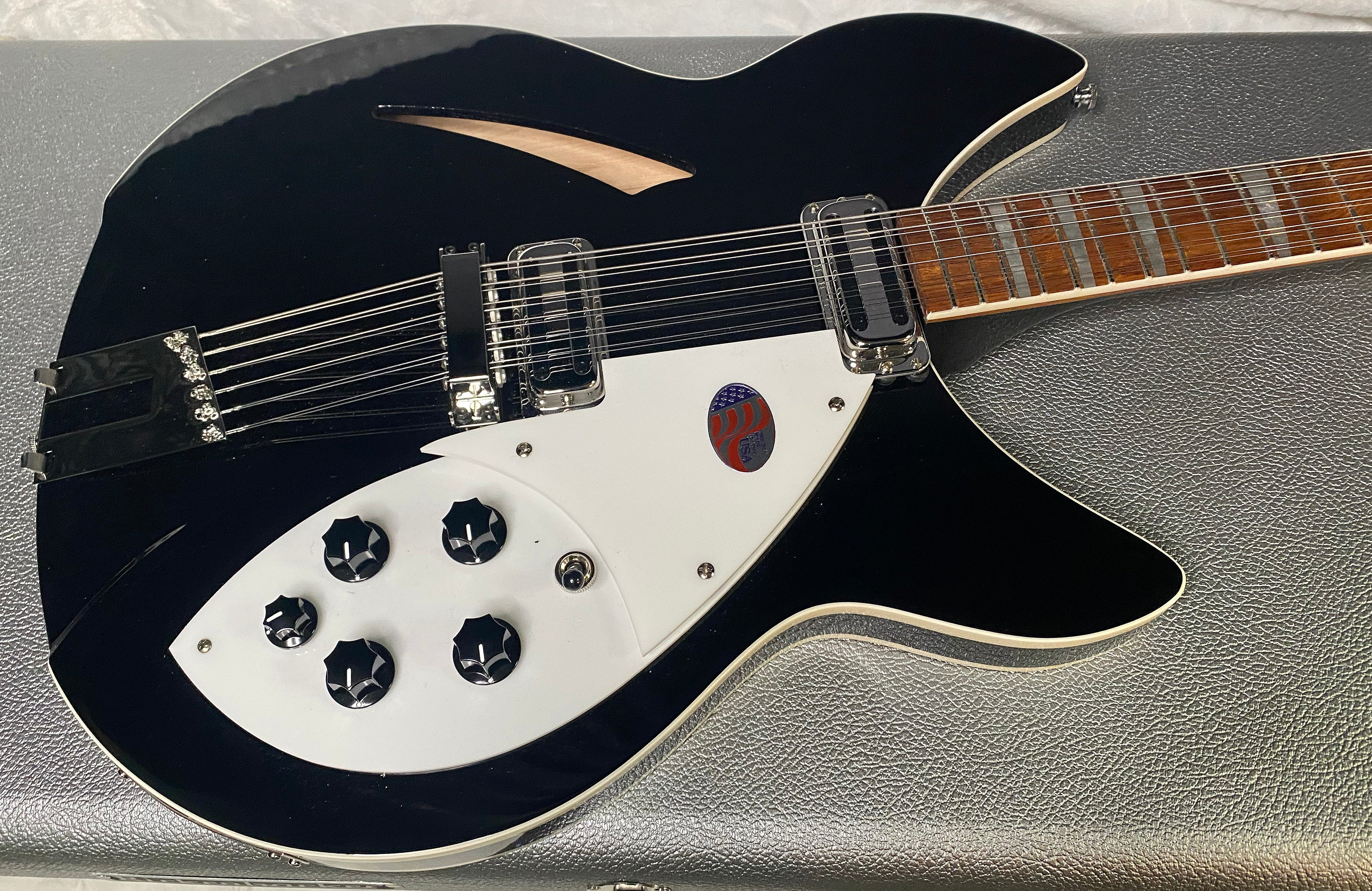 NEW! Rickenbacker 360/12C63 C Series 12-String Electric Guitar Jet Glo - Authorized Dealer - In-Stock! 8.2lbs - G06939