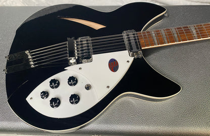 NEW! Rickenbacker 360/12C63 C Series 12-String Electric Guitar Jet Glo - Authorized Dealer - In-Stock! 8.2lbs - G06939