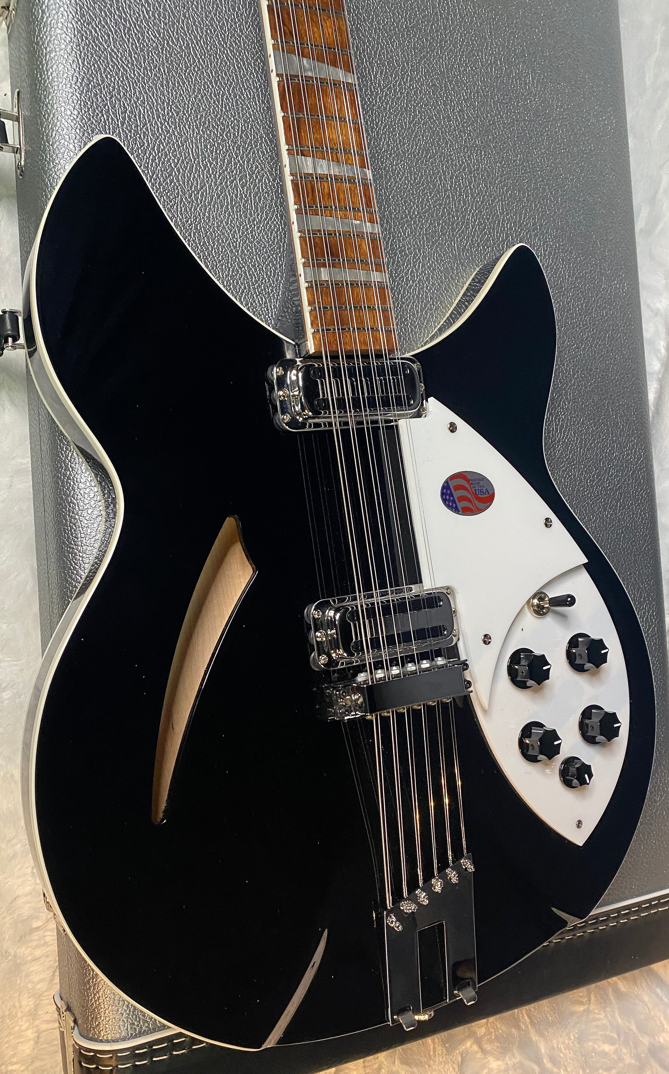 NEW! Rickenbacker 360/12C63 C Series 12-String Electric Guitar Jet Glo - Authorized Dealer - In-Stock! 8.2lbs - G06939