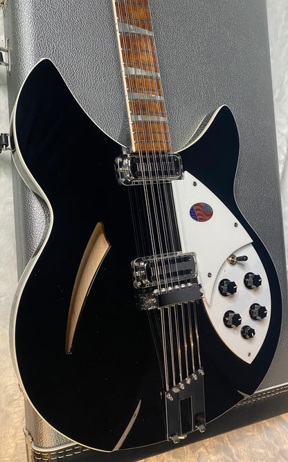 NEW! Rickenbacker 360/12C63 C Series 12-String Electric Guitar Jet Glo - Authorized Dealer - In-Stock! 8.2lbs - G06939