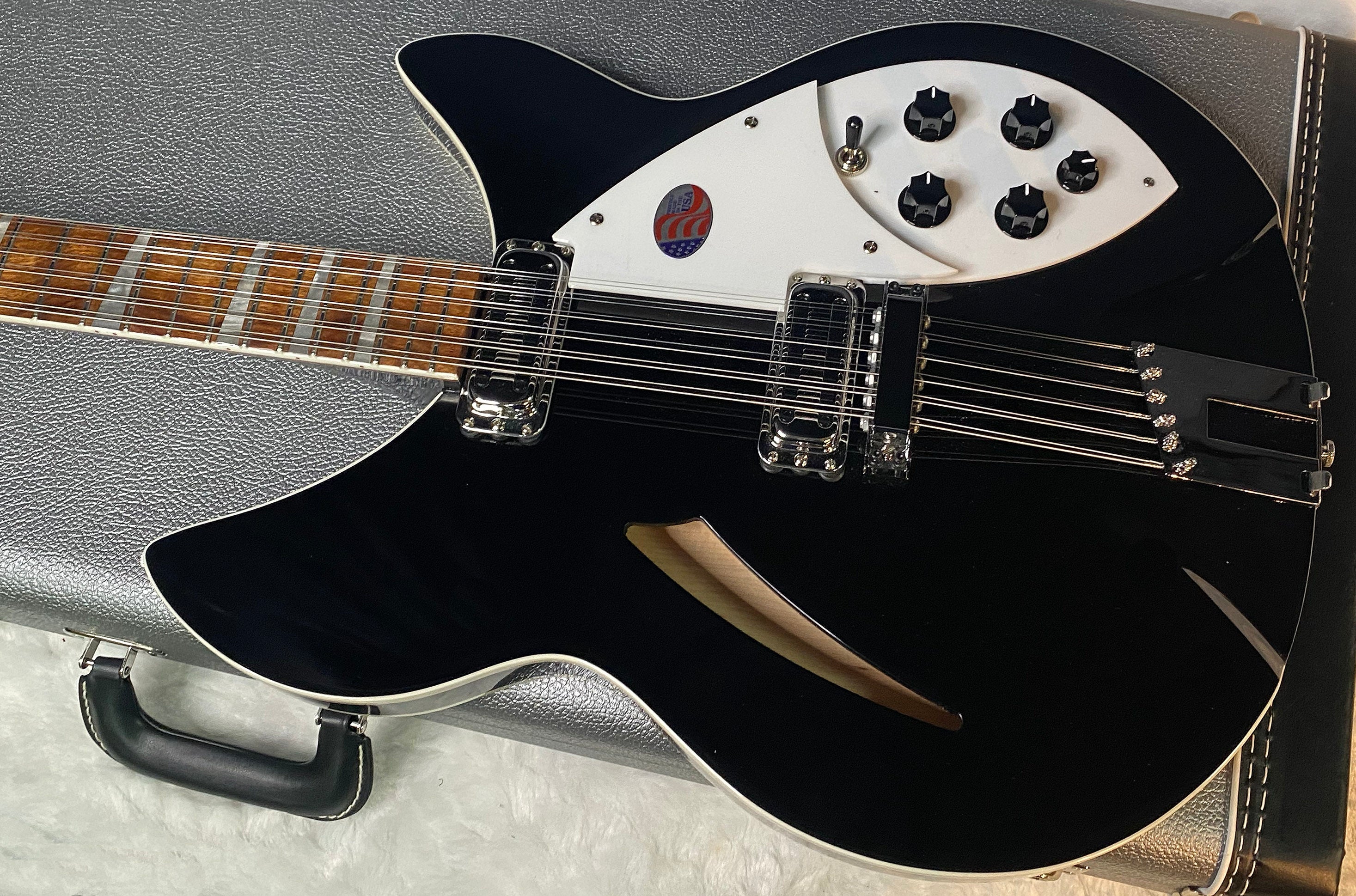 NEW! Rickenbacker 360/12C63 C Series 12-String Electric Guitar Jet Glo - Authorized Dealer - In-Stock! 8.2lbs - G06939