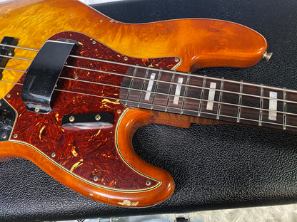 NEW! Fender Artisan Burl Maple Jazz Bass Relic AAA Rosewood - Roasted AA Flamed Maple Neck - Honey Burst Finish - 9.3lbs - Authorized Dealer - G06940
