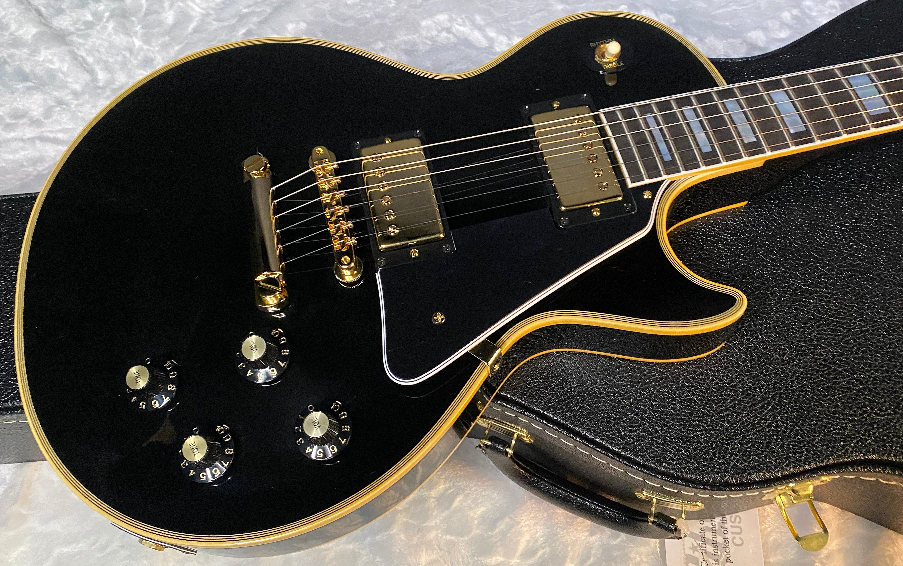 NEW! Gibson Custom Shop '68 Les Paul Custom Reissue - Gloss Ebony - Authorized Dealer - 9.1 lbs - G06175