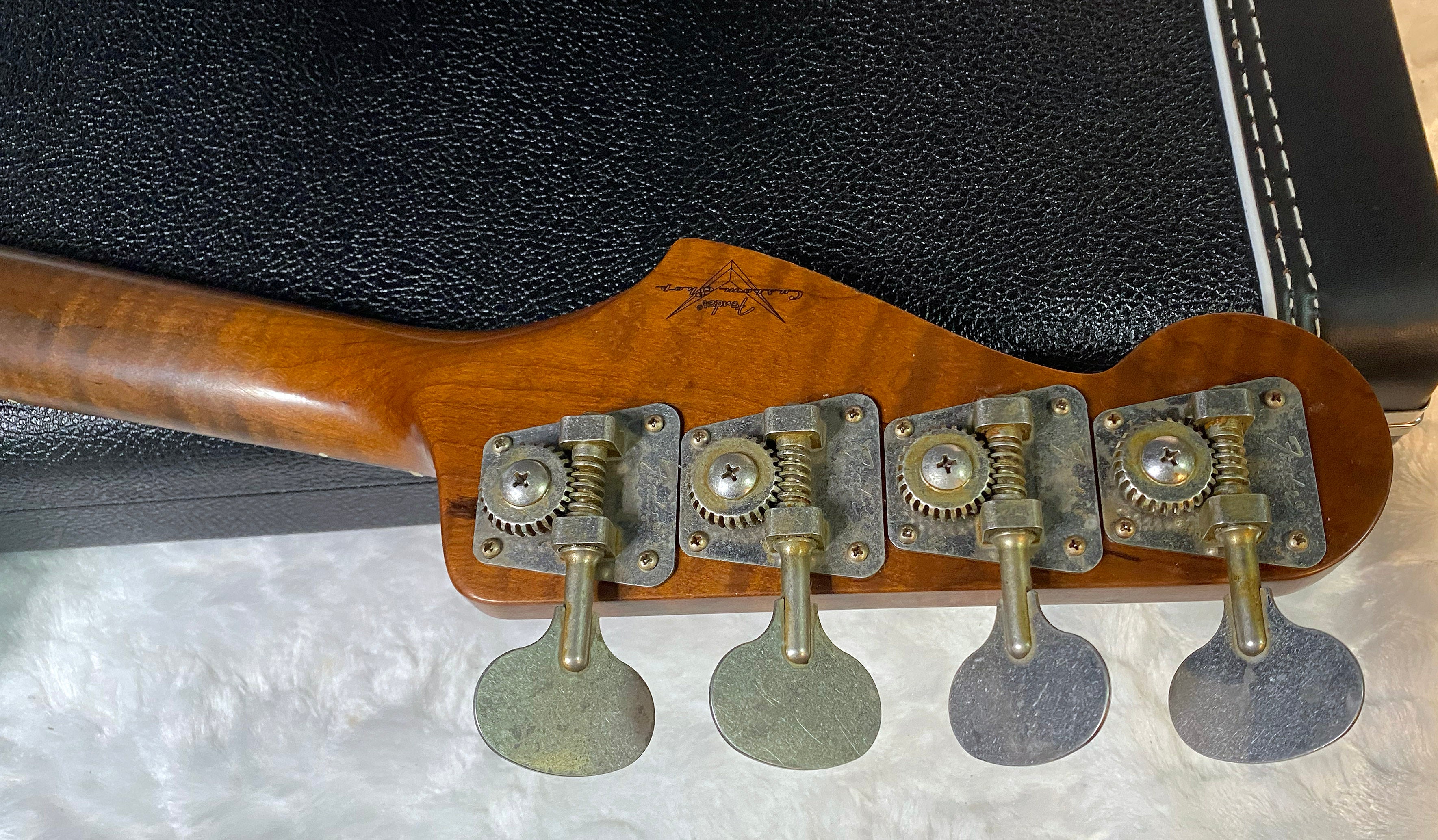 NEW! Fender Artisan Burl Maple Jazz Bass Relic AAA Rosewood - Roasted AA Flamed Maple Neck - Honey Burst Finish - 9.3lbs - Authorized Dealer - G06940