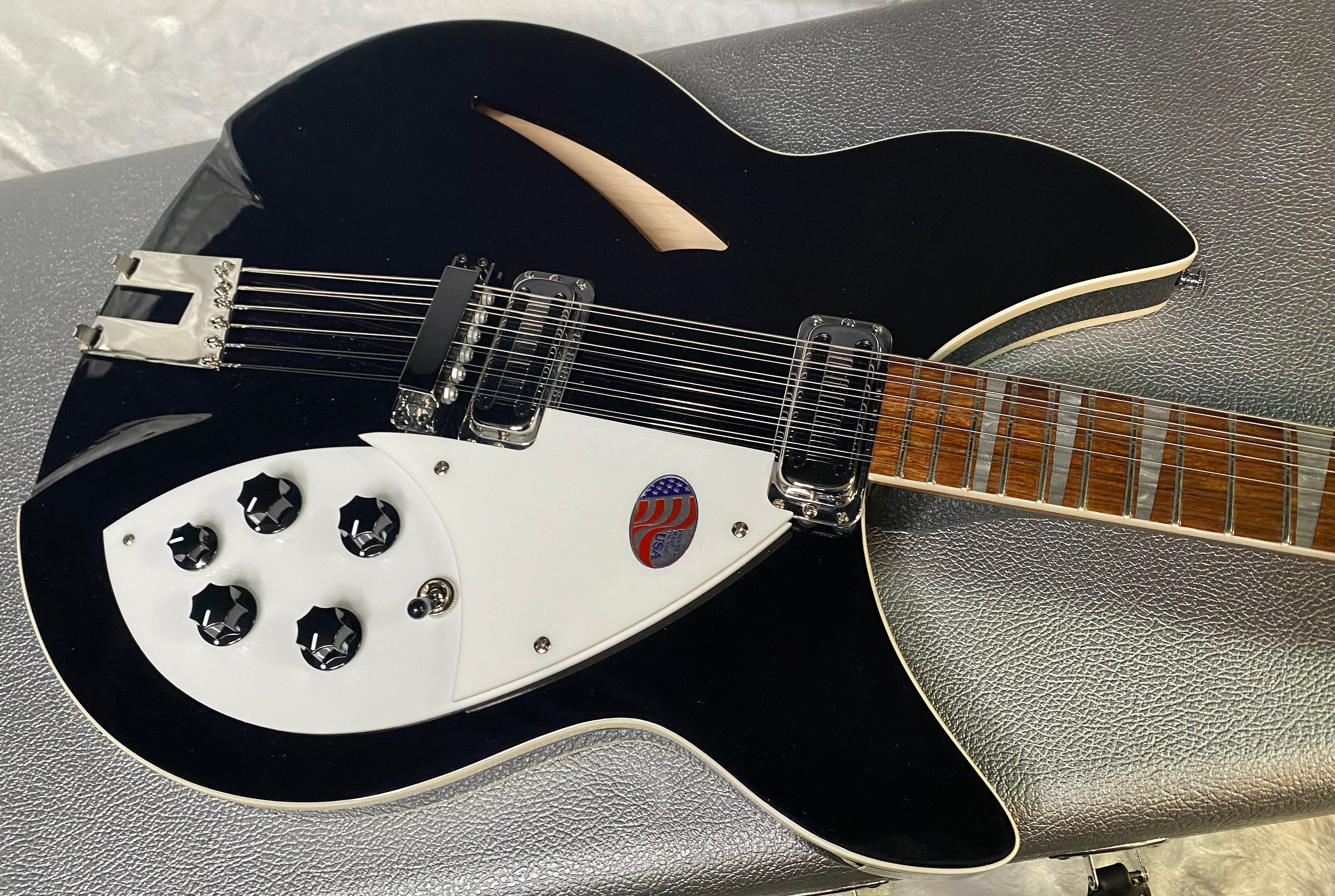 NEW! Rickenbacker 360/12C63 C Series 12-String Electric Guitar Jet Glo - Authorized Dealer - In-Stock! 8.1lbs - G06938