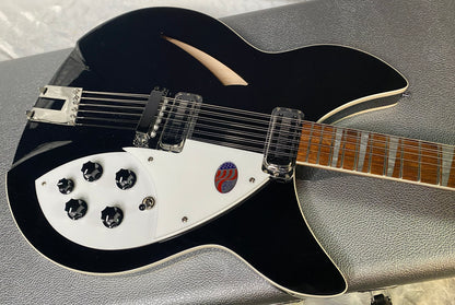 NEW! Rickenbacker 360/12C63 C Series 12-String Electric Guitar Jet Glo - Authorized Dealer - In-Stock! 8.1lbs - G06938