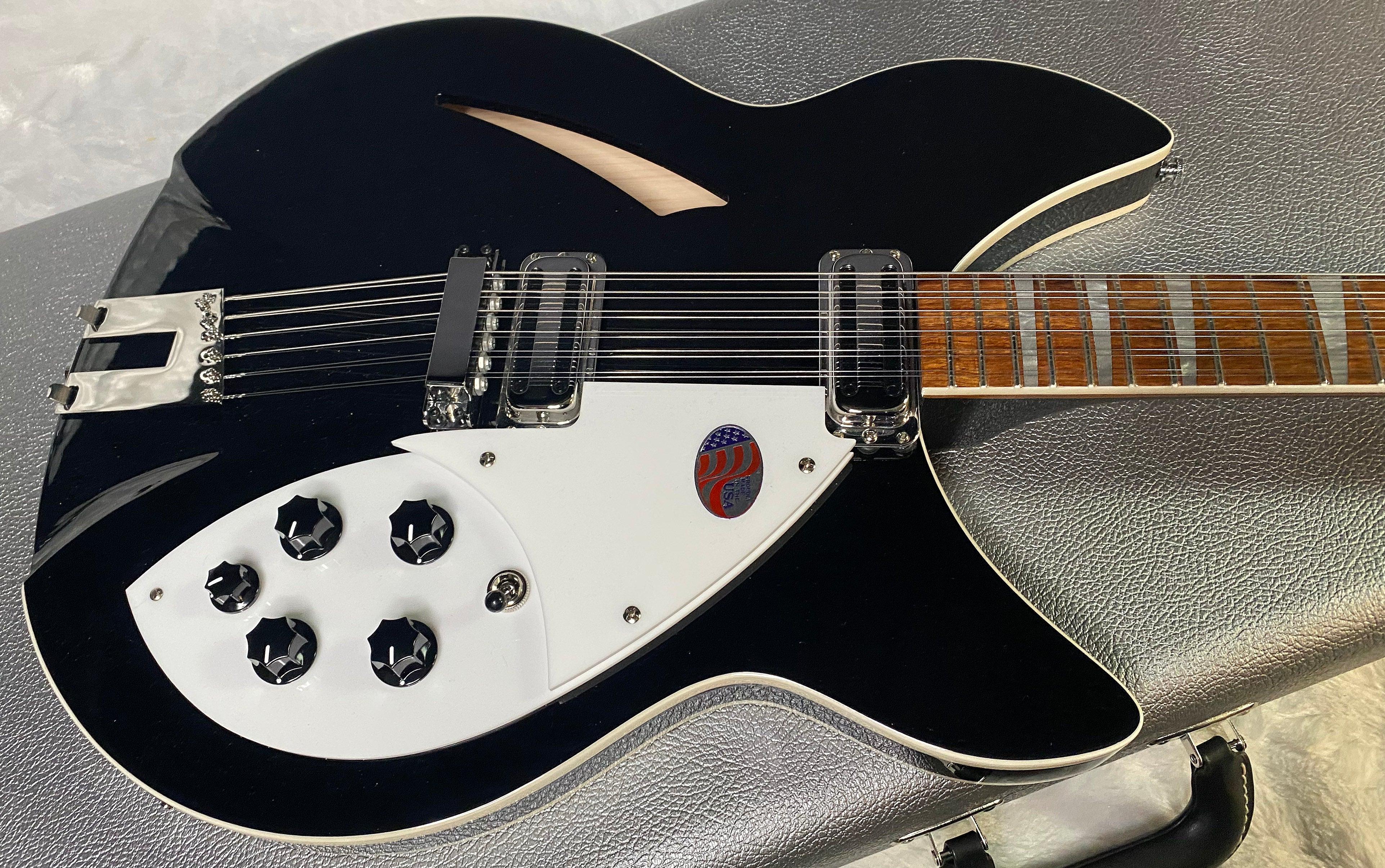 NEW! Rickenbacker 360/12C63 C Series 12-String Electric Guitar Jet Glo - Authorized Dealer - In-Stock! 8.1lbs - G06938