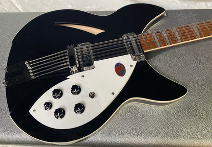 NEW! Rickenbacker 360/12C63 C Series 12-String Electric Guitar Jet Glo - Authorized Dealer - In-Stock! 8.1lbs - G06938