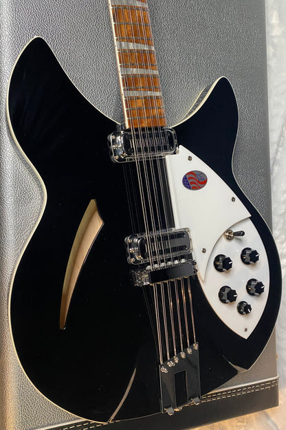 NEW! Rickenbacker 360/12C63 C Series 12-String Electric Guitar Jet Glo - Authorized Dealer - In-Stock! 8.1lbs - G06938