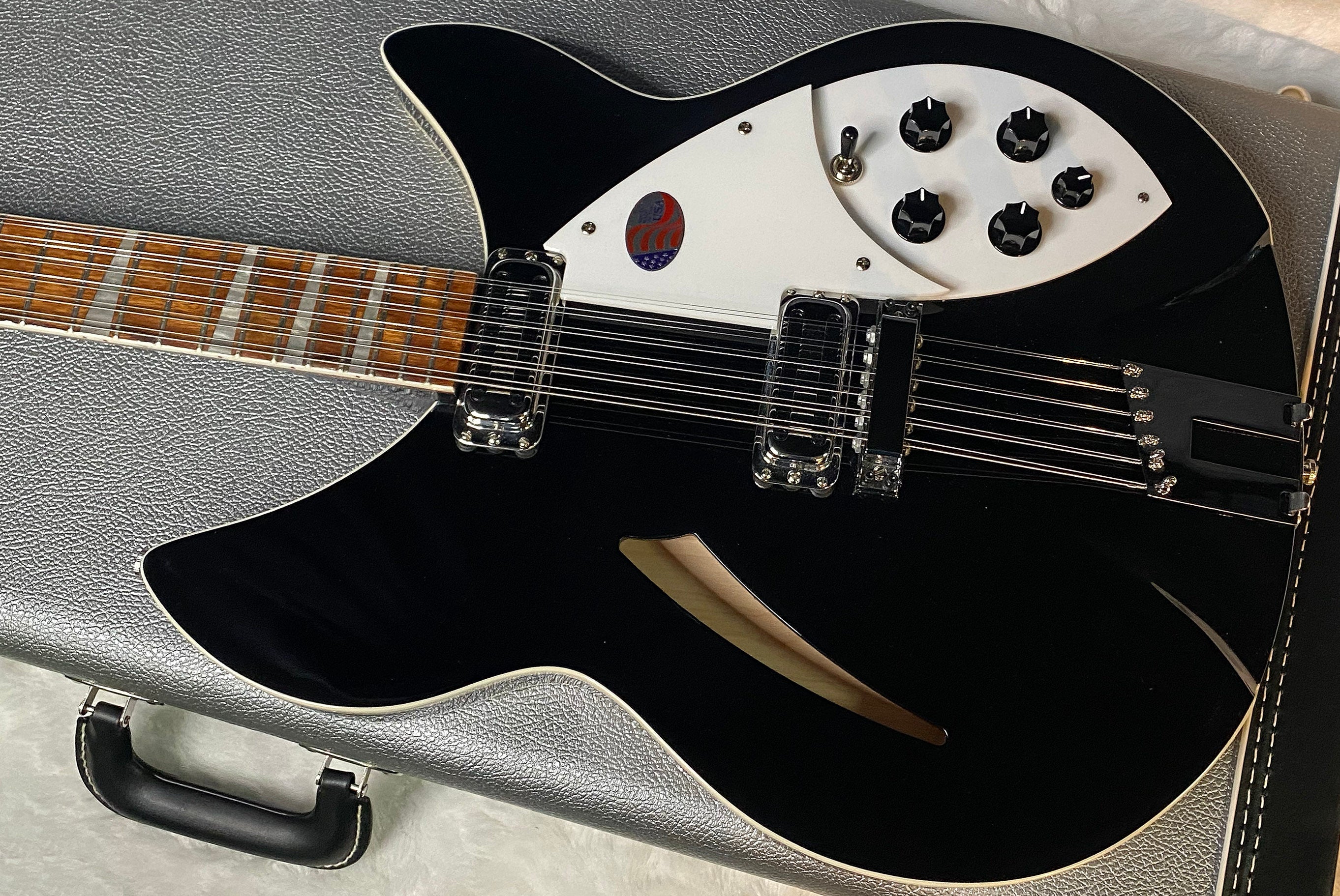 NEW! Rickenbacker 360/12C63 C Series 12-String Electric Guitar Jet Glo - Authorized Dealer - In-Stock! 8.1lbs - G06938