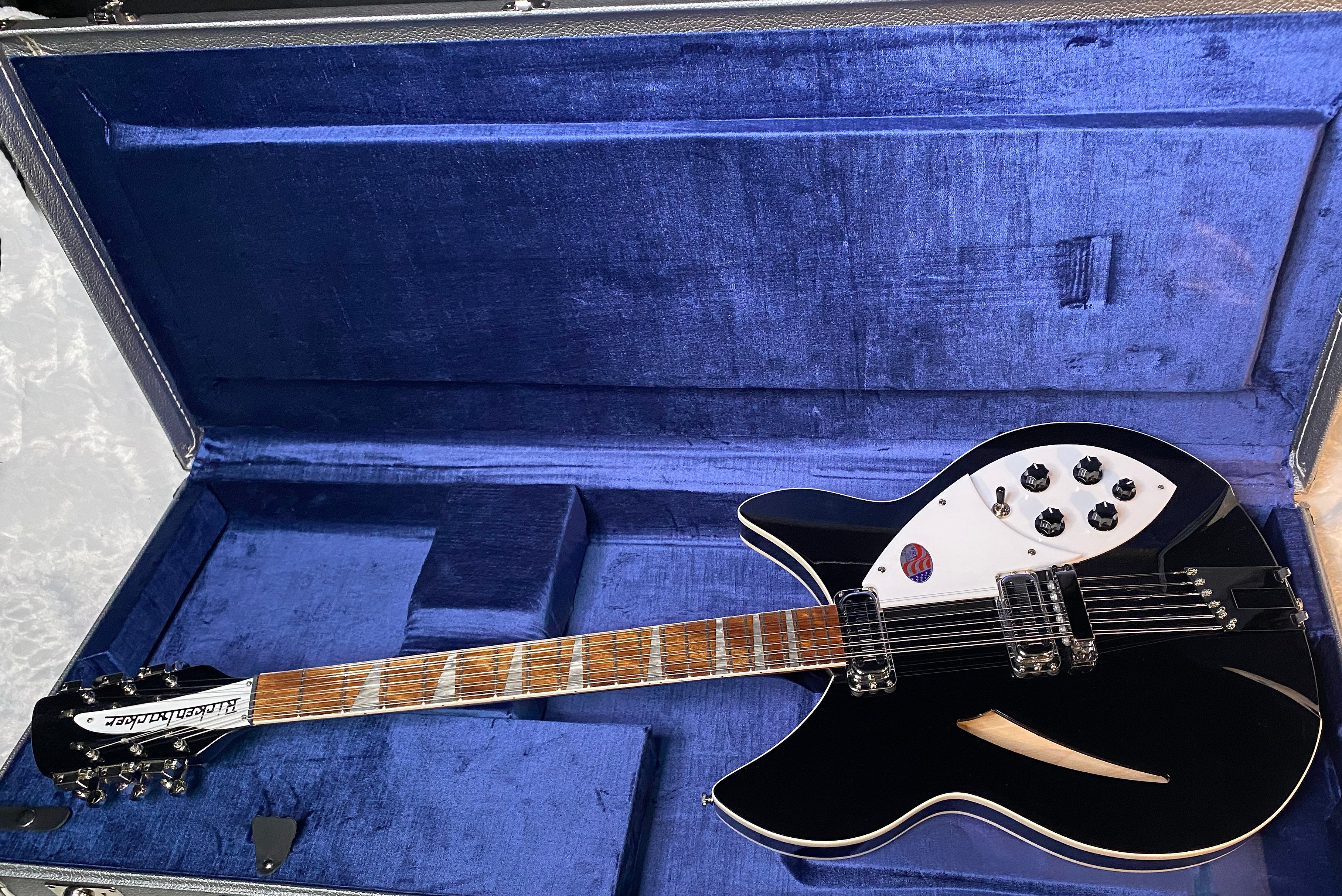 NEW! Rickenbacker 360/12C63 C Series 12-String Electric Guitar Jet Glo - Authorized Dealer - In-Stock! 8.1lbs - G06938